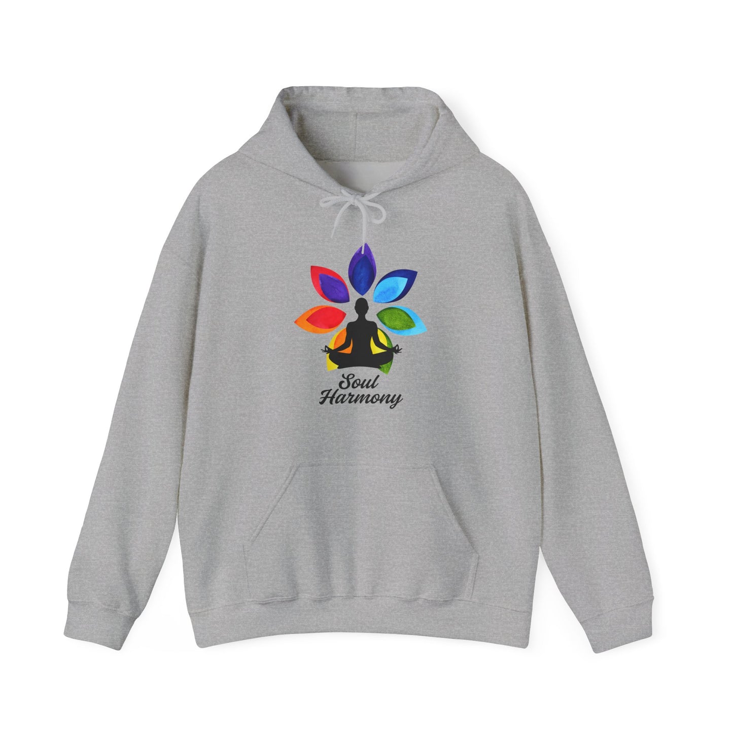 🌸Soul Harmony Hoodie – Meditative Lotus Chakra Alignment🧘‍♀️🌈✨