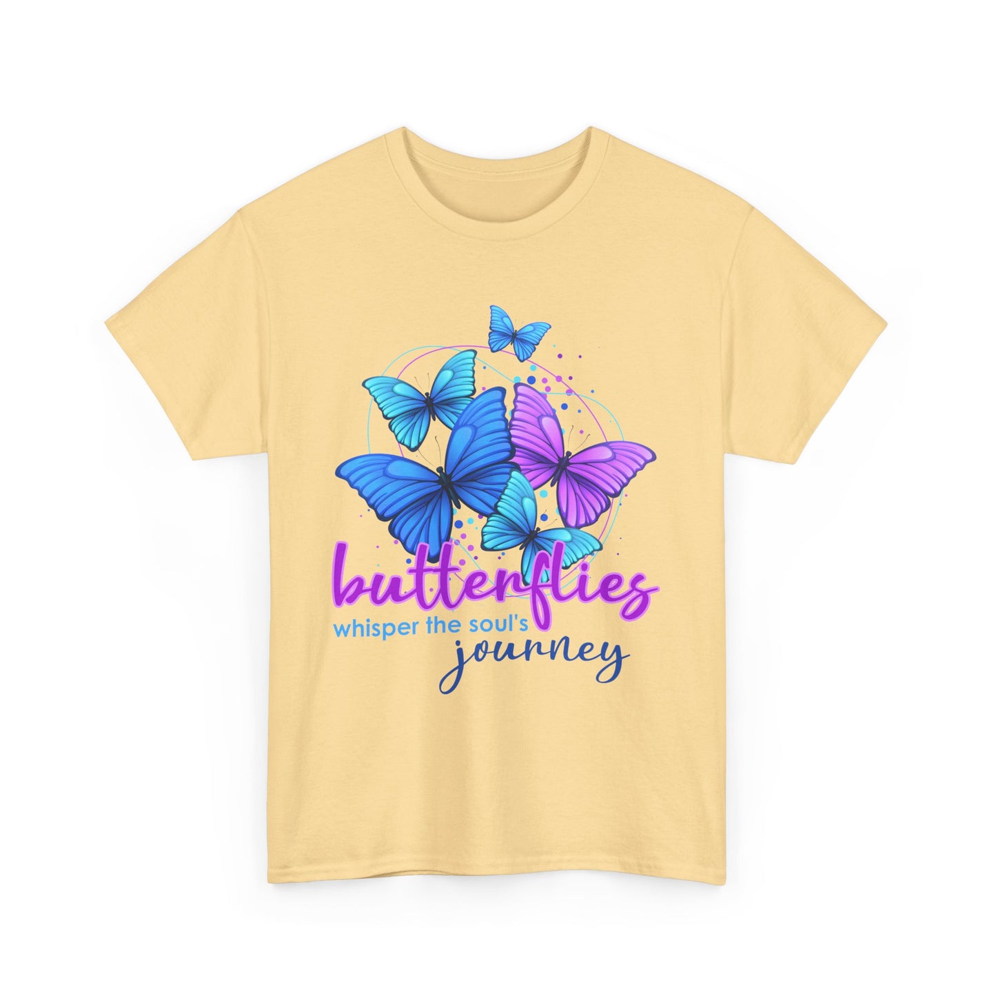 🦋Whisperflight Heavy Cotton Tee - Guided by Grace, Carried by Wings