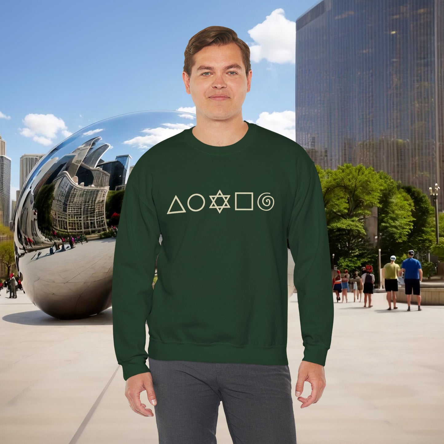 🜂🌑🜁 Menaste "THE FIVE ELEMENTS" — Signature Crewneck Sweatshirt