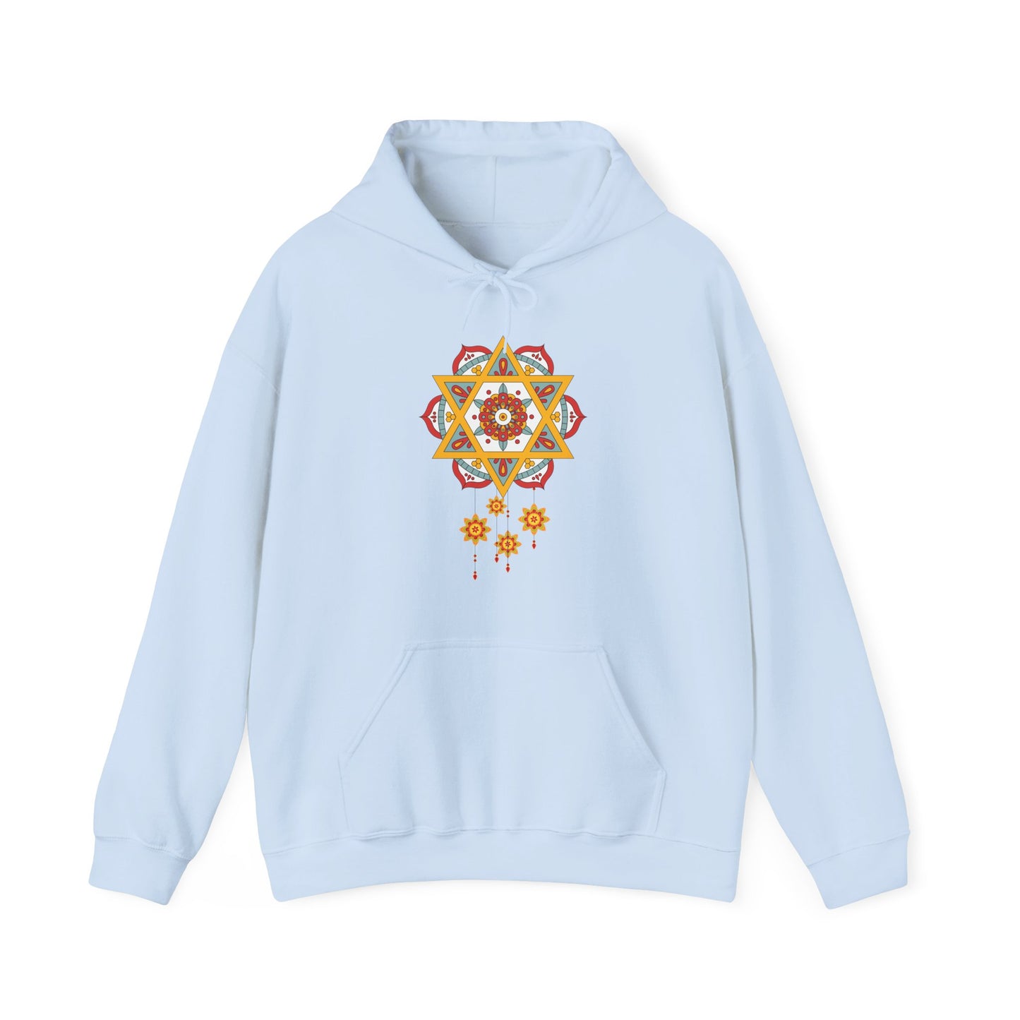 ✨Star Mandala Bloom Hoodie — Celestial Radiance Meets Earthly Grace🌸🌟🌀