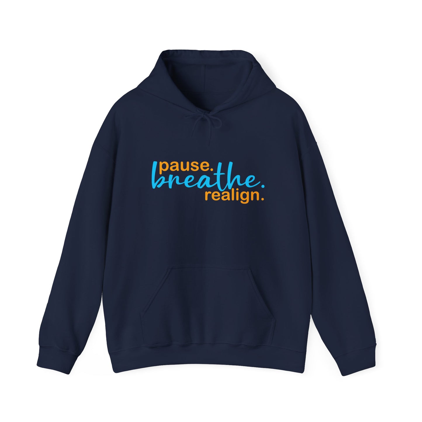 💛Mindful Pause Hooded Sweatshirt - "pause. breathe. realign."