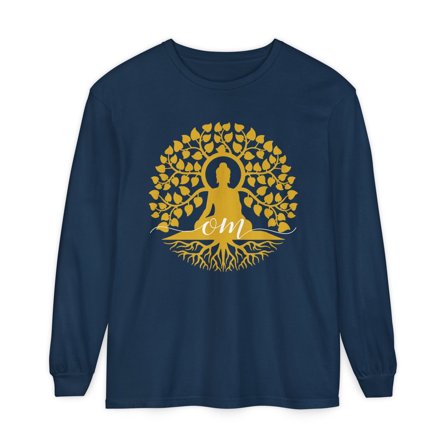 🧘‍♂️Rooted in OM - Buddha Tree Long Sleeve Tee