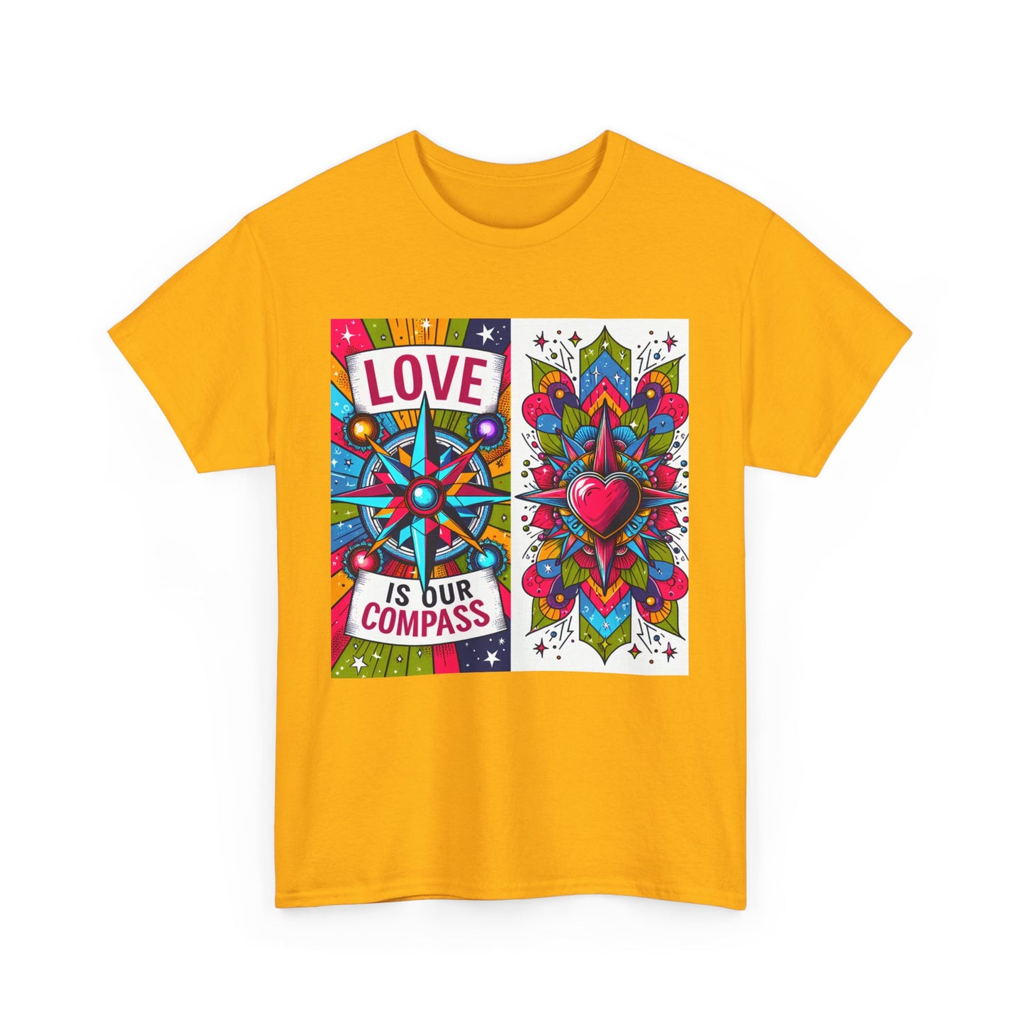 🧭HeartNorth Heavy Cotton Tee - Let Love Be the Way
