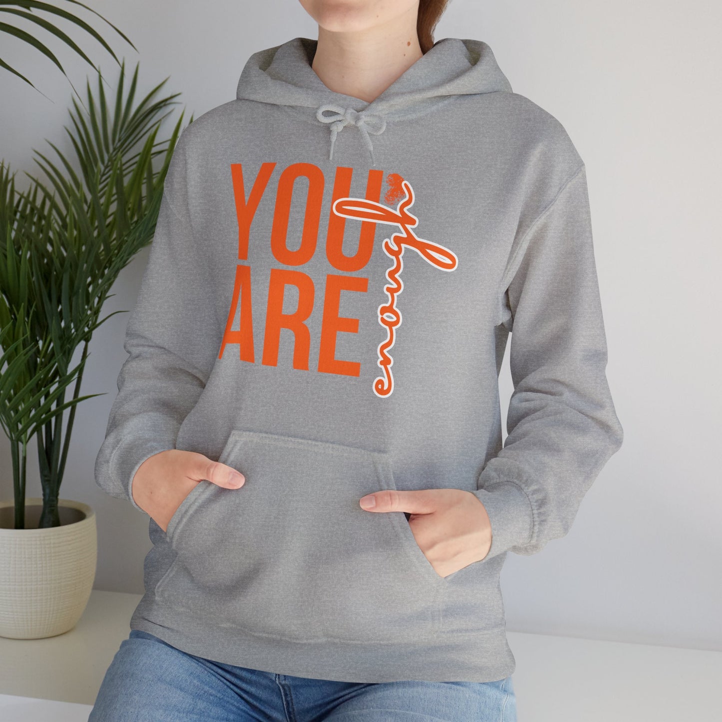 🌸You Are Enough Hoodie – A Soulful Reminder of Worthiness & Inner Light✨