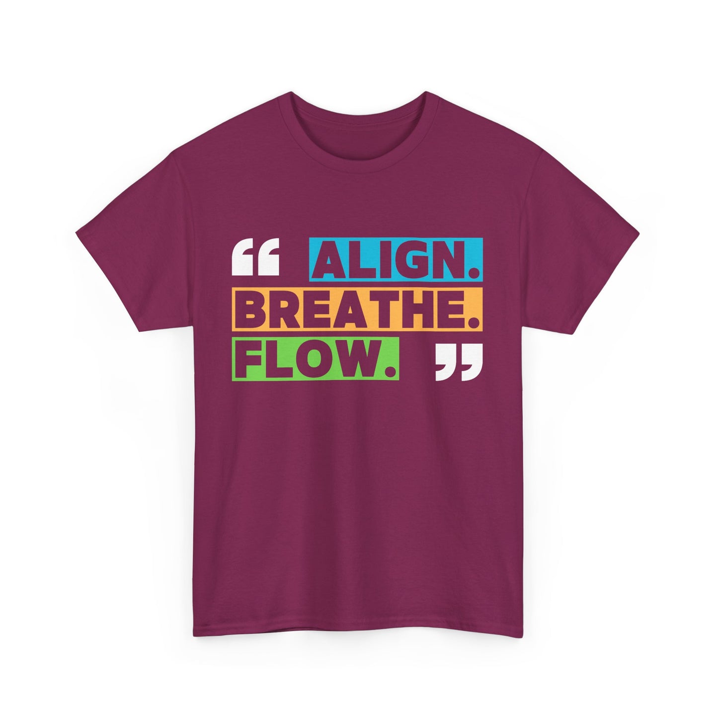 Align • Breathe • Flow - Motivating Vibe Heavy Cotton Tee