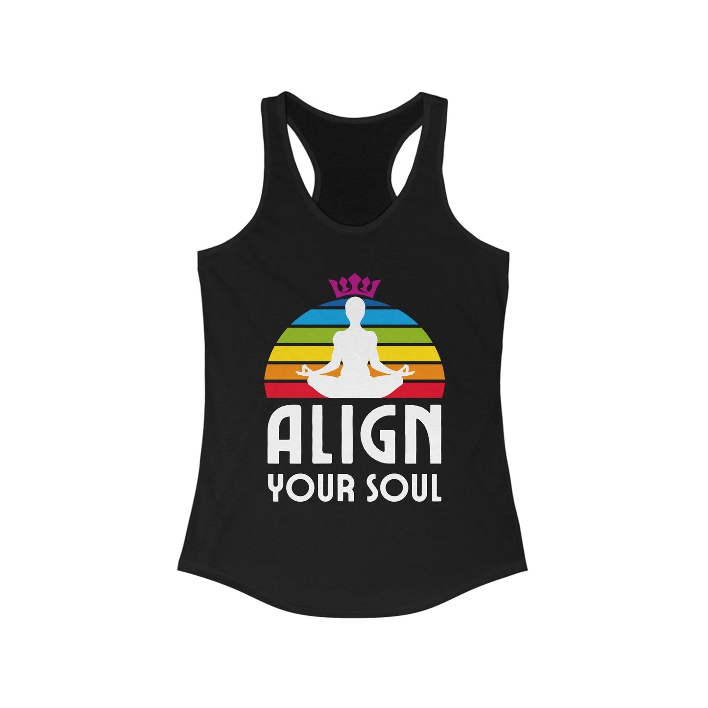Align Your Soul Chakra Racerback Tank - Mindful Style for the Modern Spirit