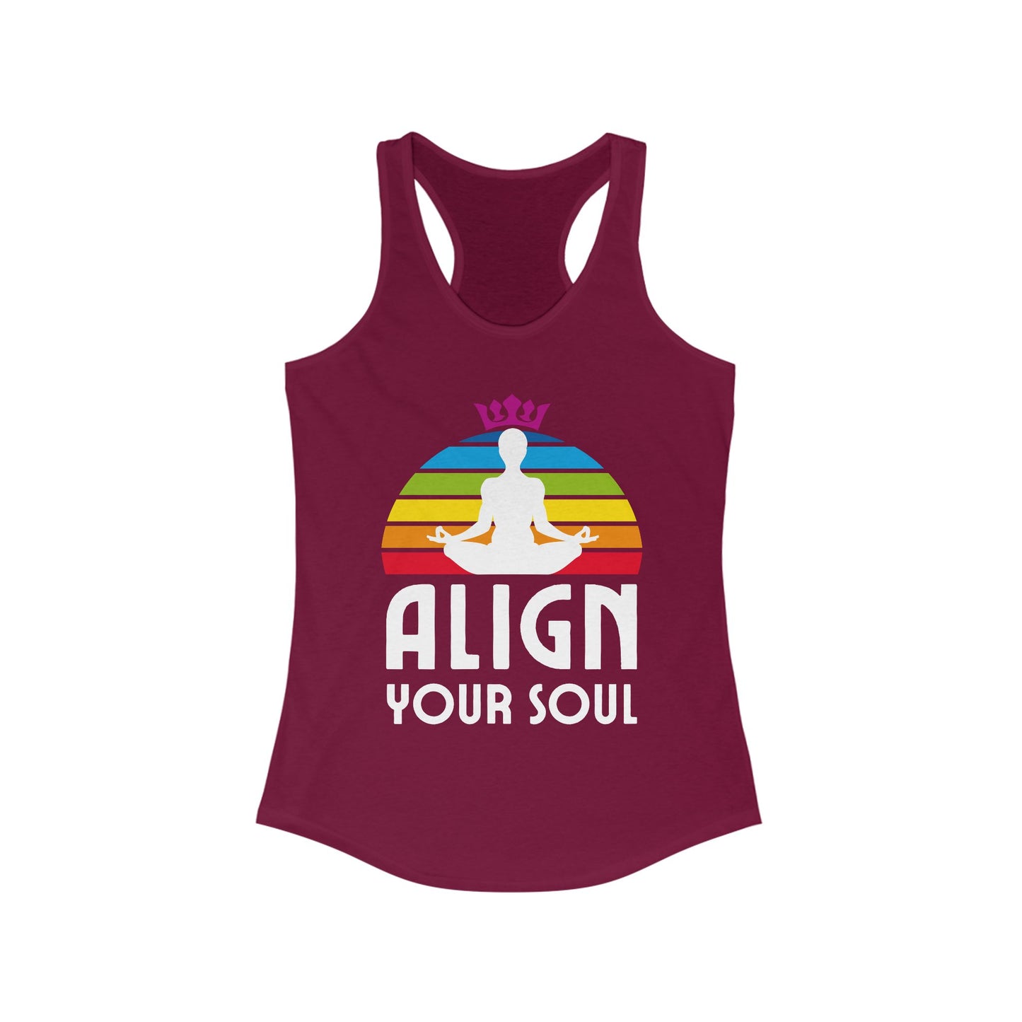 Align Your Soul Chakra Racerback Tank - Mindful Style for the Modern Spirit