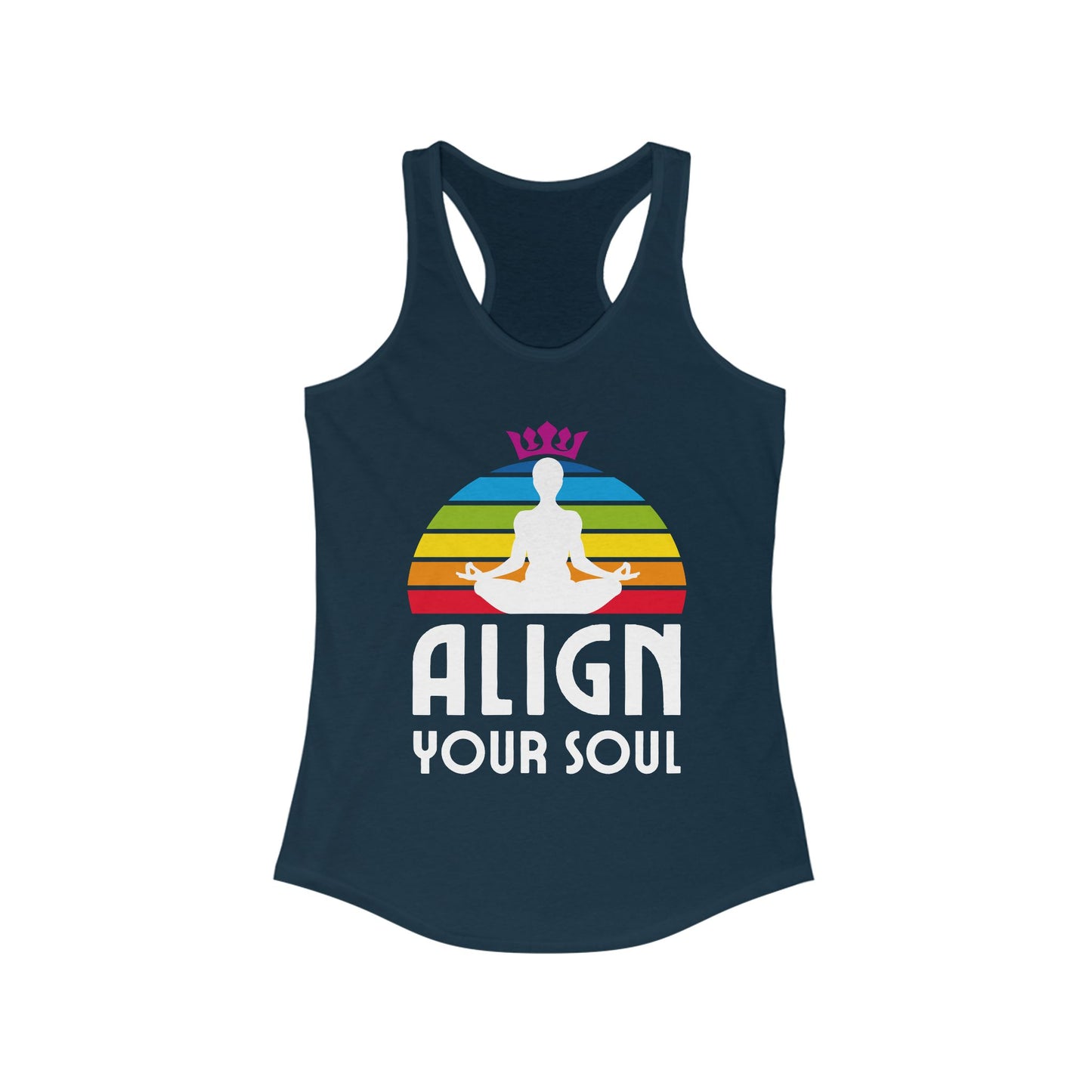 Align Your Soul Chakra Racerback Tank - Mindful Style for the Modern Spirit
