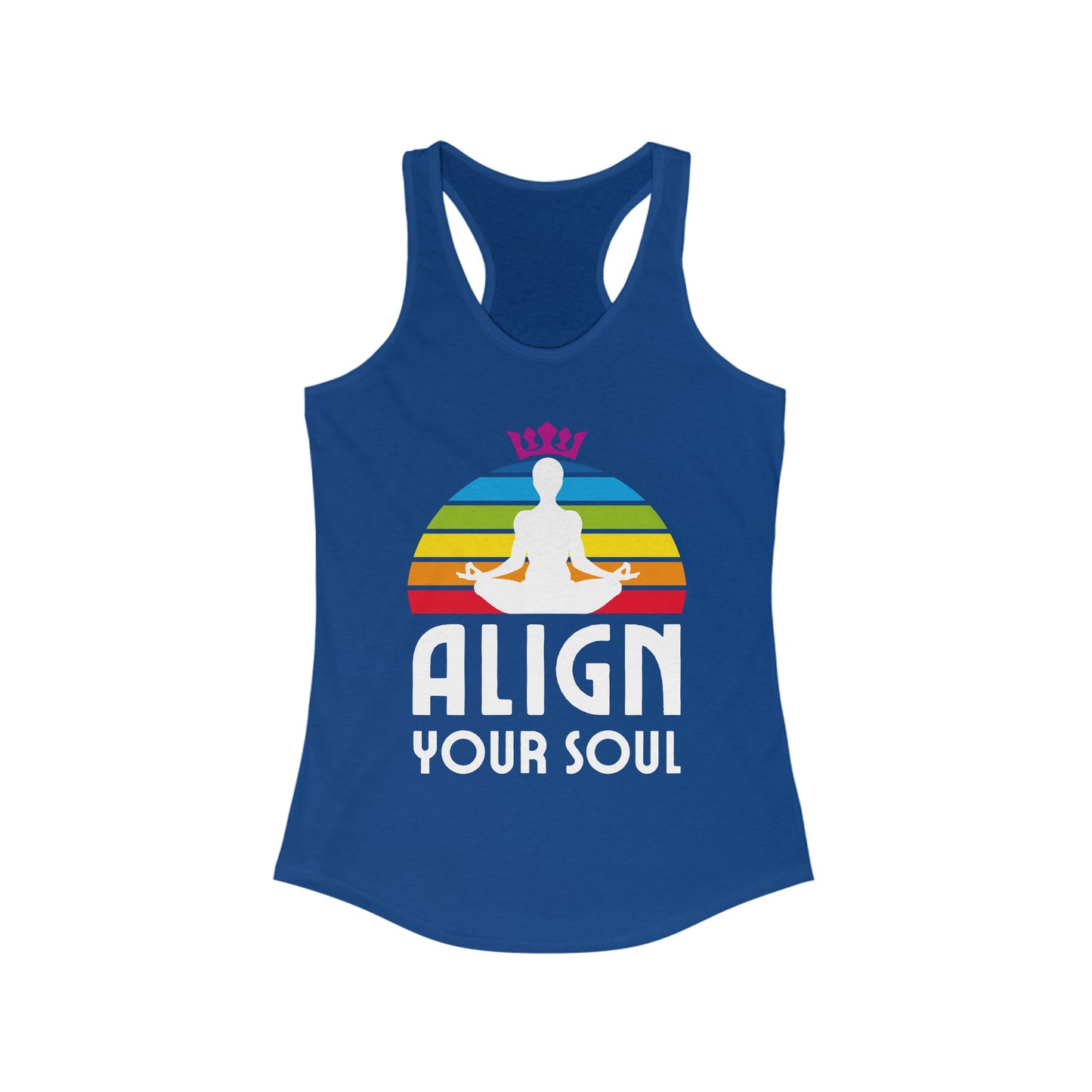Align Your Soul Chakra Racerback Tank - Mindful Style for the Modern Spirit