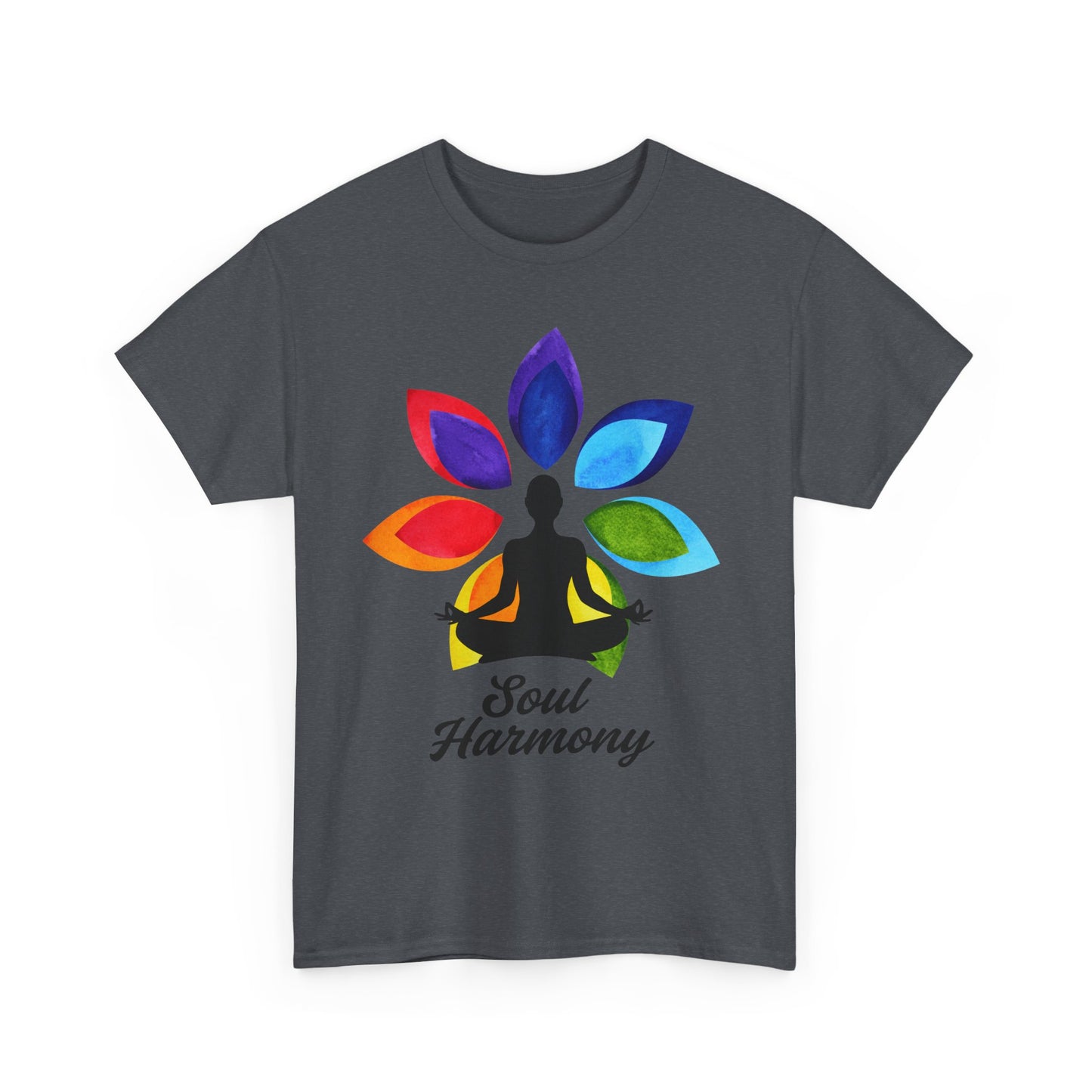 Soul Harmony Chakra Heavy Cotton Tee - Embrace Inner Peace in Style