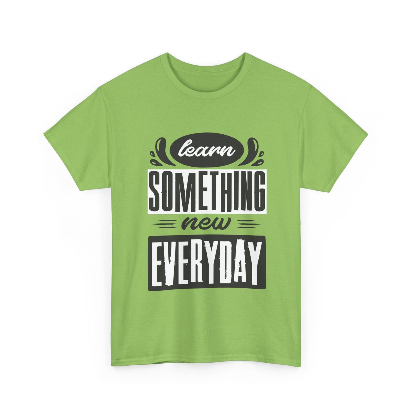 📘"Everyday Wisdom" Heavy Cotton Tee - Grow Through What You Learn