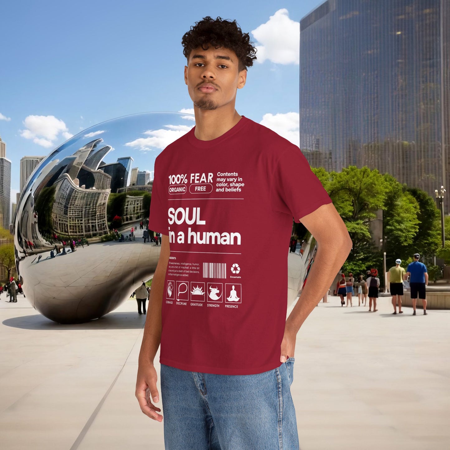 🜂 SOUL IN A HUMAN — The Human Blueprint Tee (Menaste Edition)