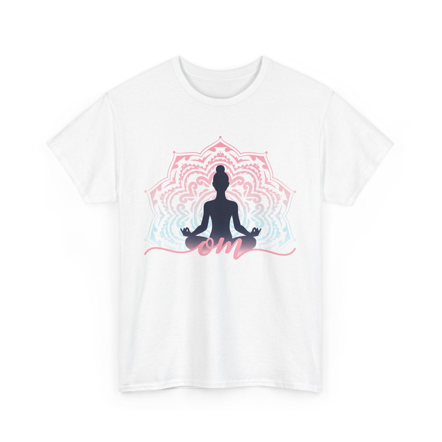 “Om Within” - Heavy Cotton Tee - Peaceful Presence & Mandala Energy