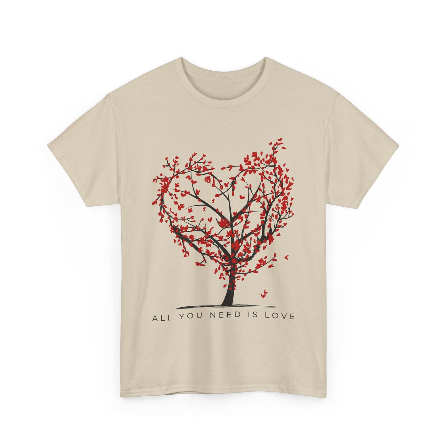Rooted in Love - “All You Need is Love” - Love Tree Heavy Cotton Tee