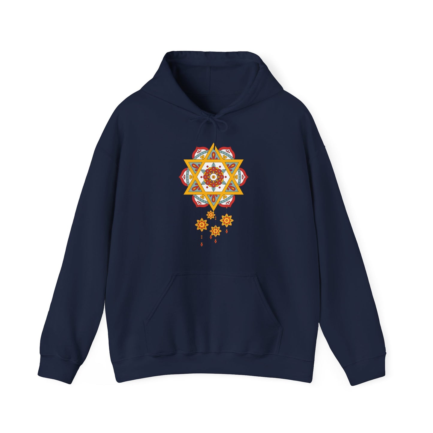 ✨Star Mandala Bloom Hoodie — Celestial Radiance Meets Earthly Grace🌸🌟🌀