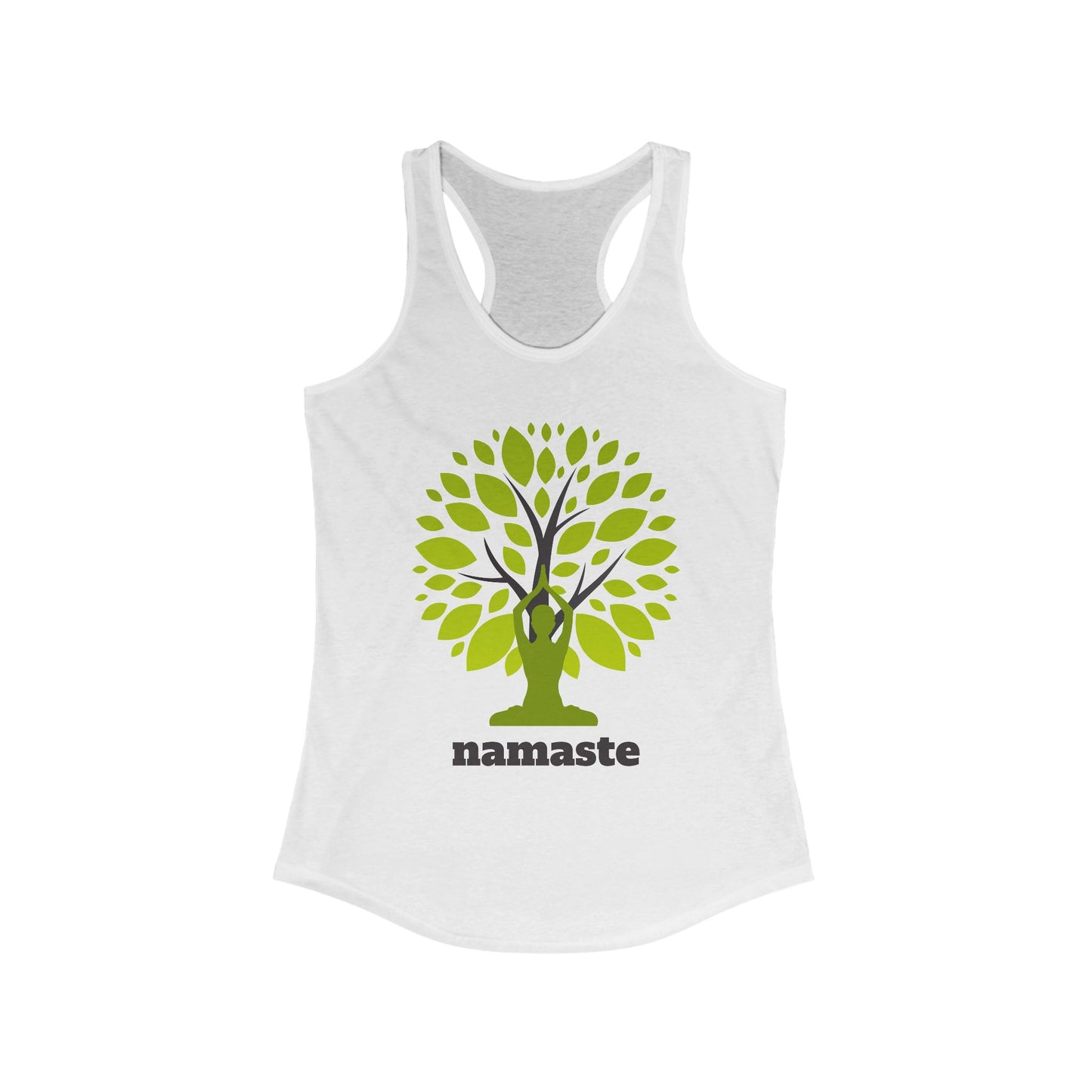 Namaste in Nature Racerback Tank – Rooted in Peace, Moved by Breath