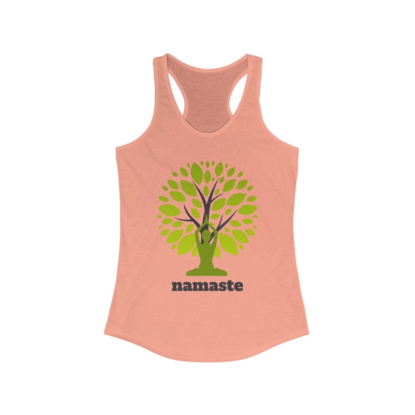 Namaste in Nature Racerback Tank – Rooted in Peace, Moved by Breath