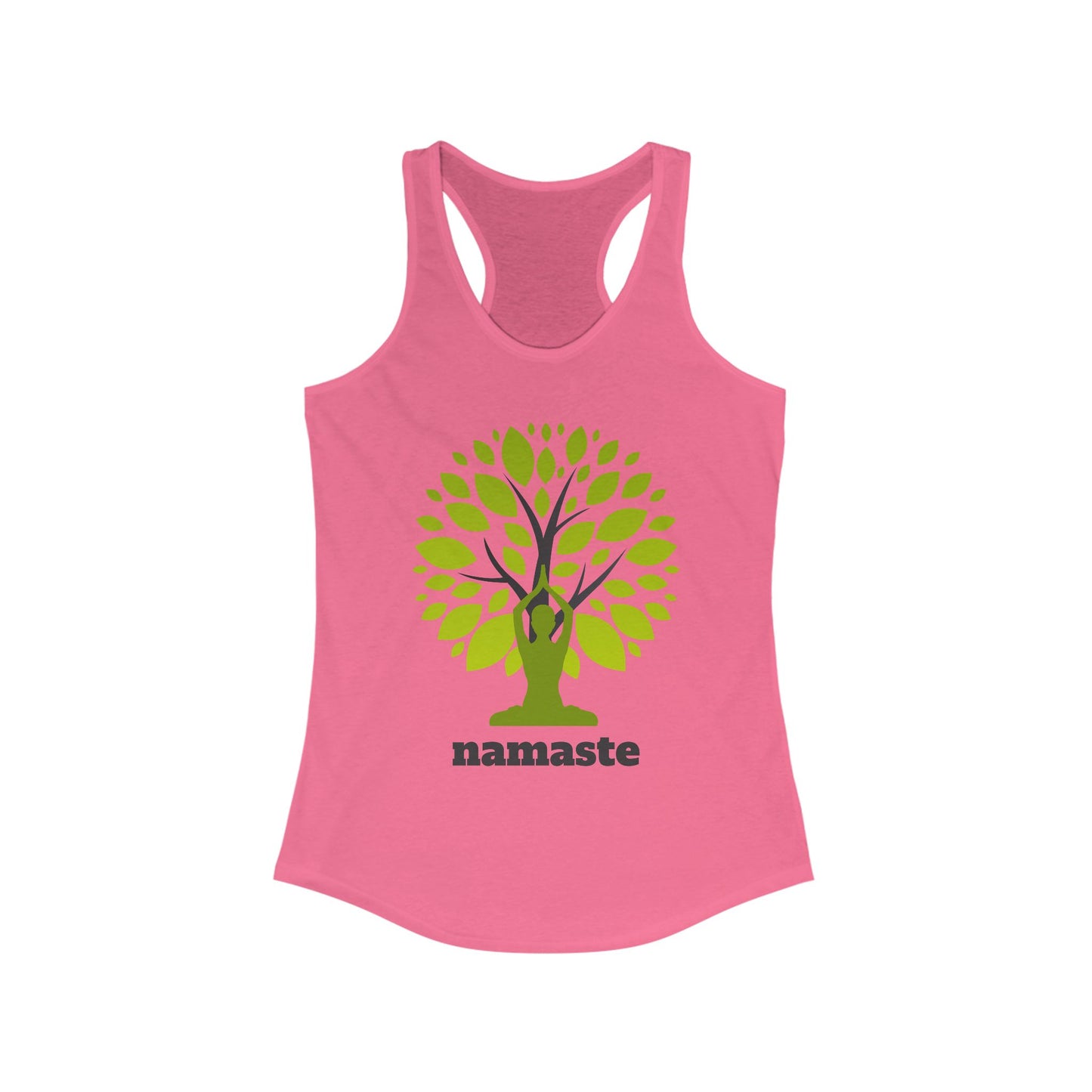 Namaste in Nature Racerback Tank – Rooted in Peace, Moved by Breath