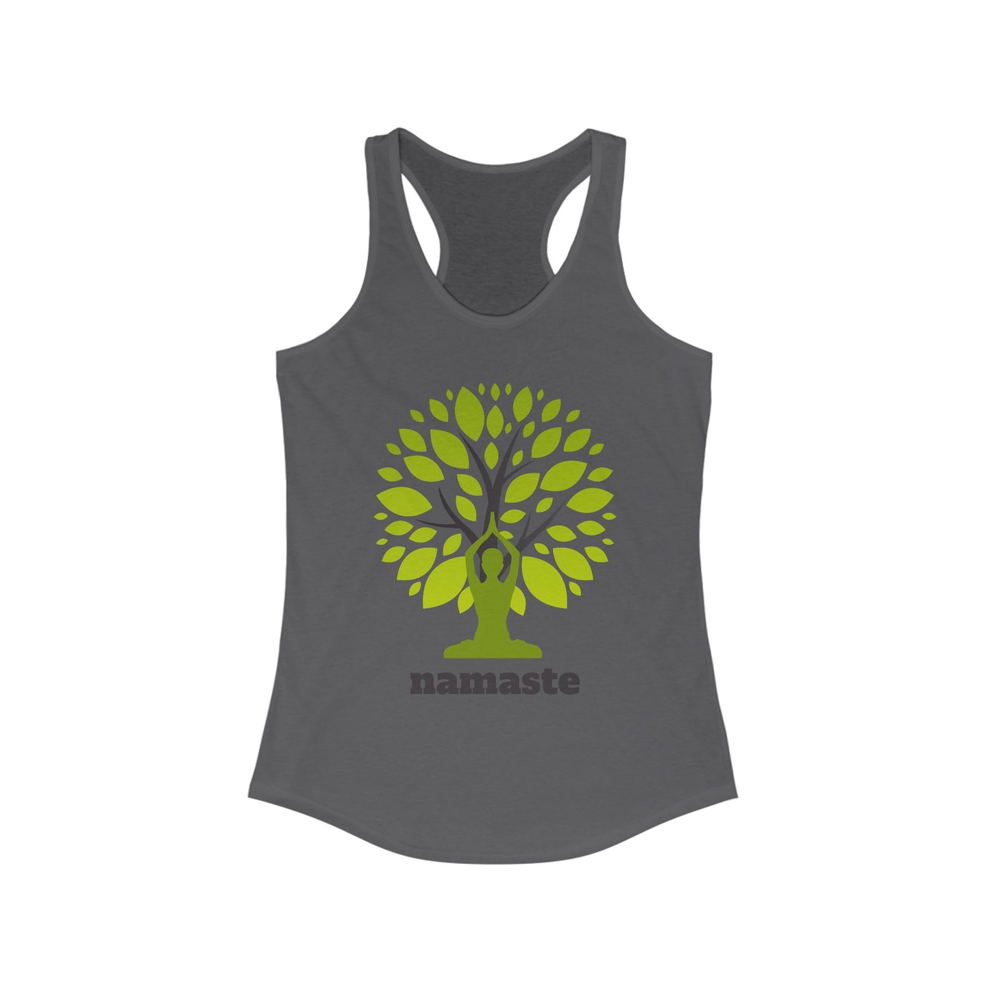 Namaste in Nature Racerback Tank – Rooted in Peace, Moved by Breath