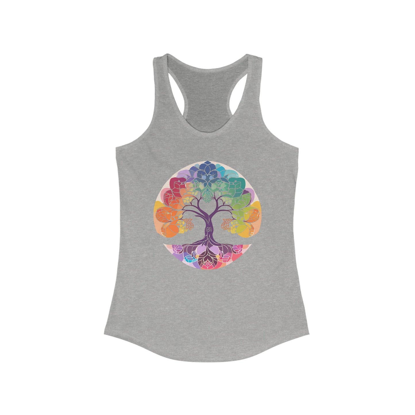 "BOHO Tree of Life" Racerback Tank – Vibrant Spirit & Effortless Comfort