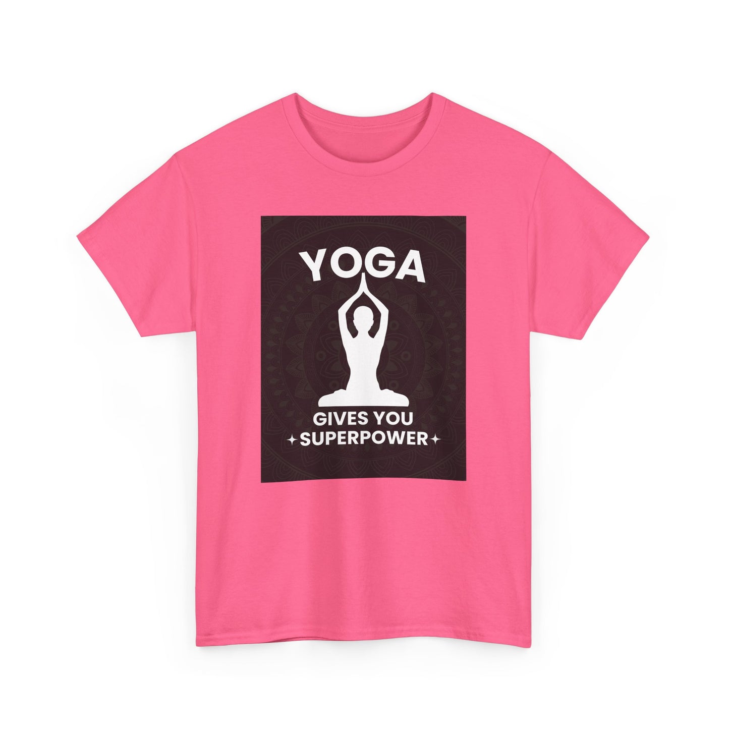 Yoga Gives You Power Heavy Cotton Tee - Strength in Stillness
