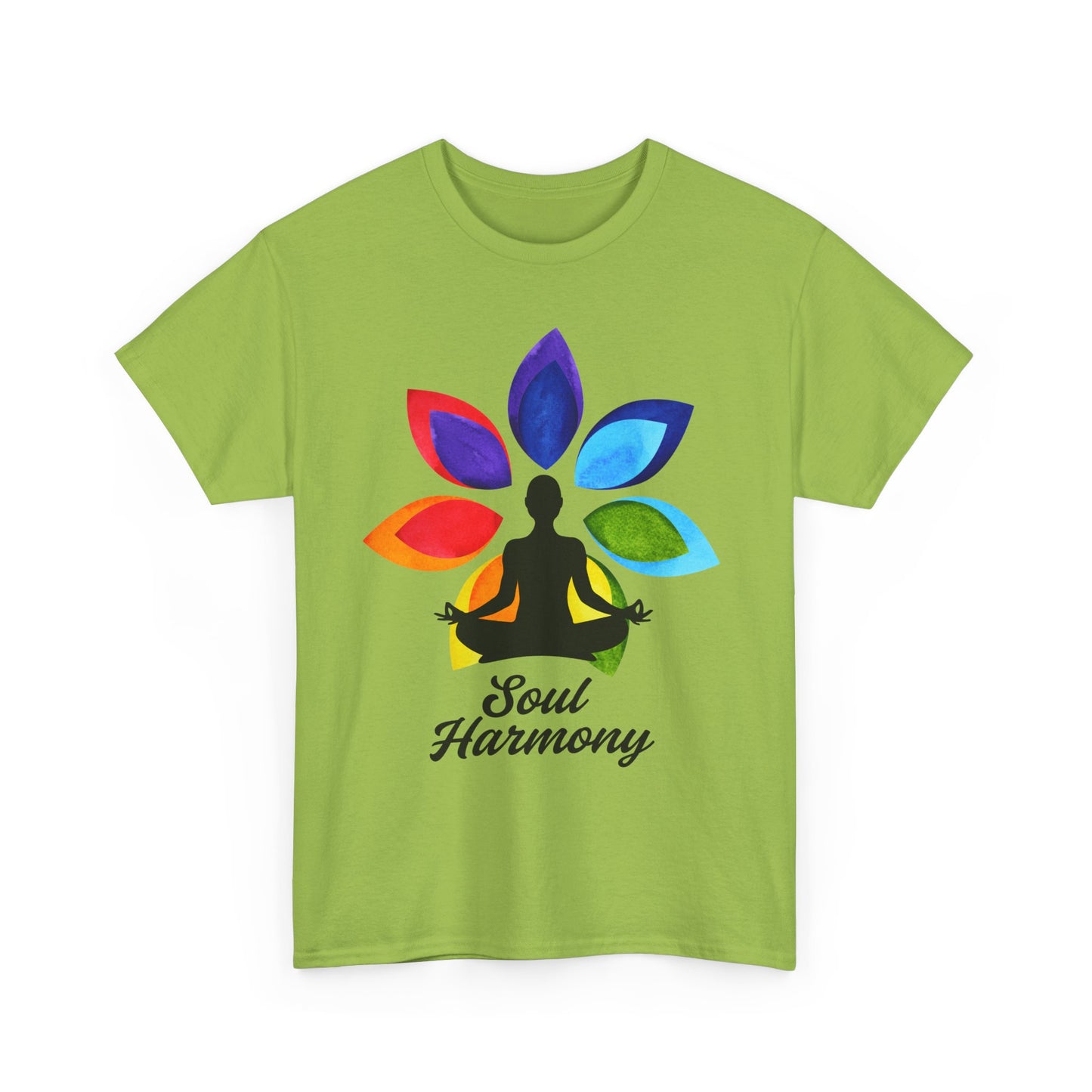 Soul Harmony Chakra Heavy Cotton Tee - Embrace Inner Peace in Style