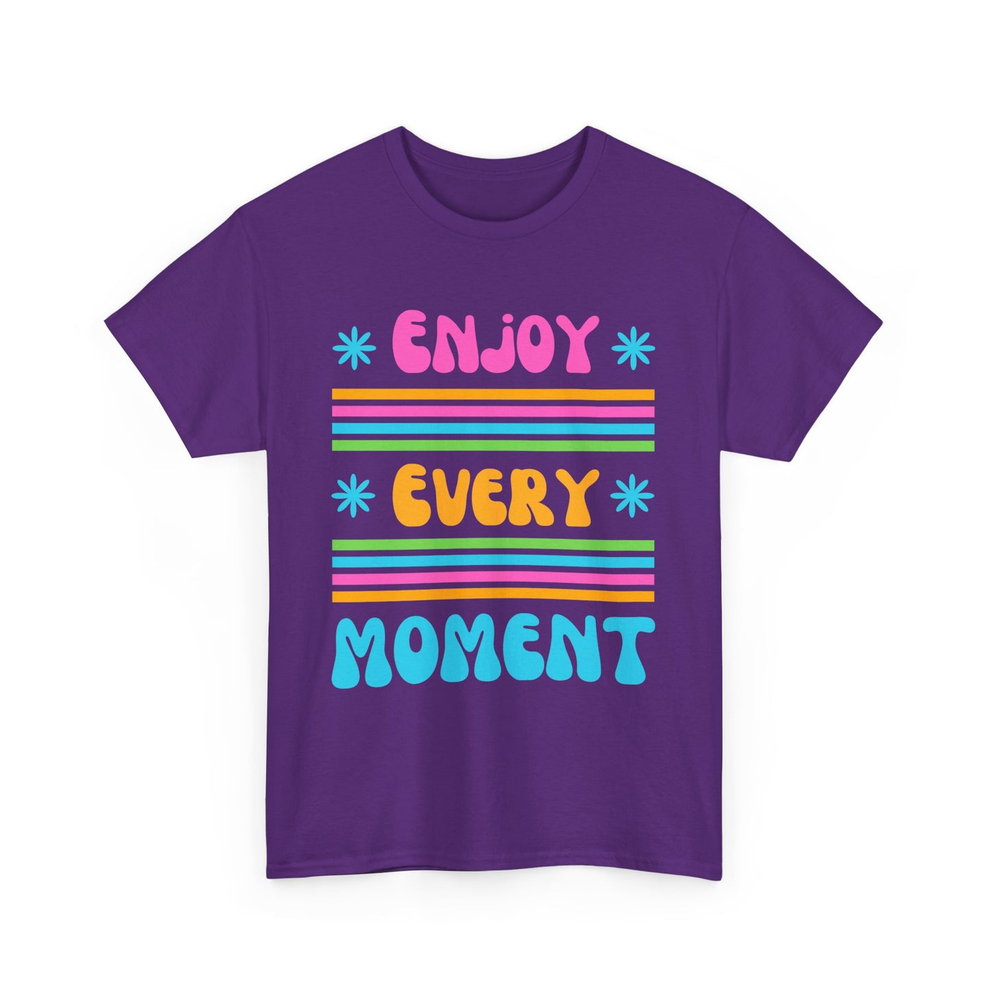 ☀️Joyflow Heavy Cotton Tee - Enjoy Every Moment - A Celebration of Now