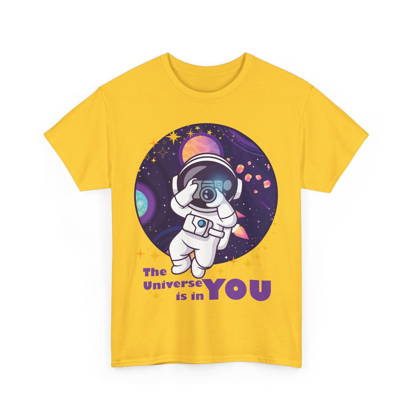 The Universe Is in You - Cosmic Explorer Heavy Cotton Tee