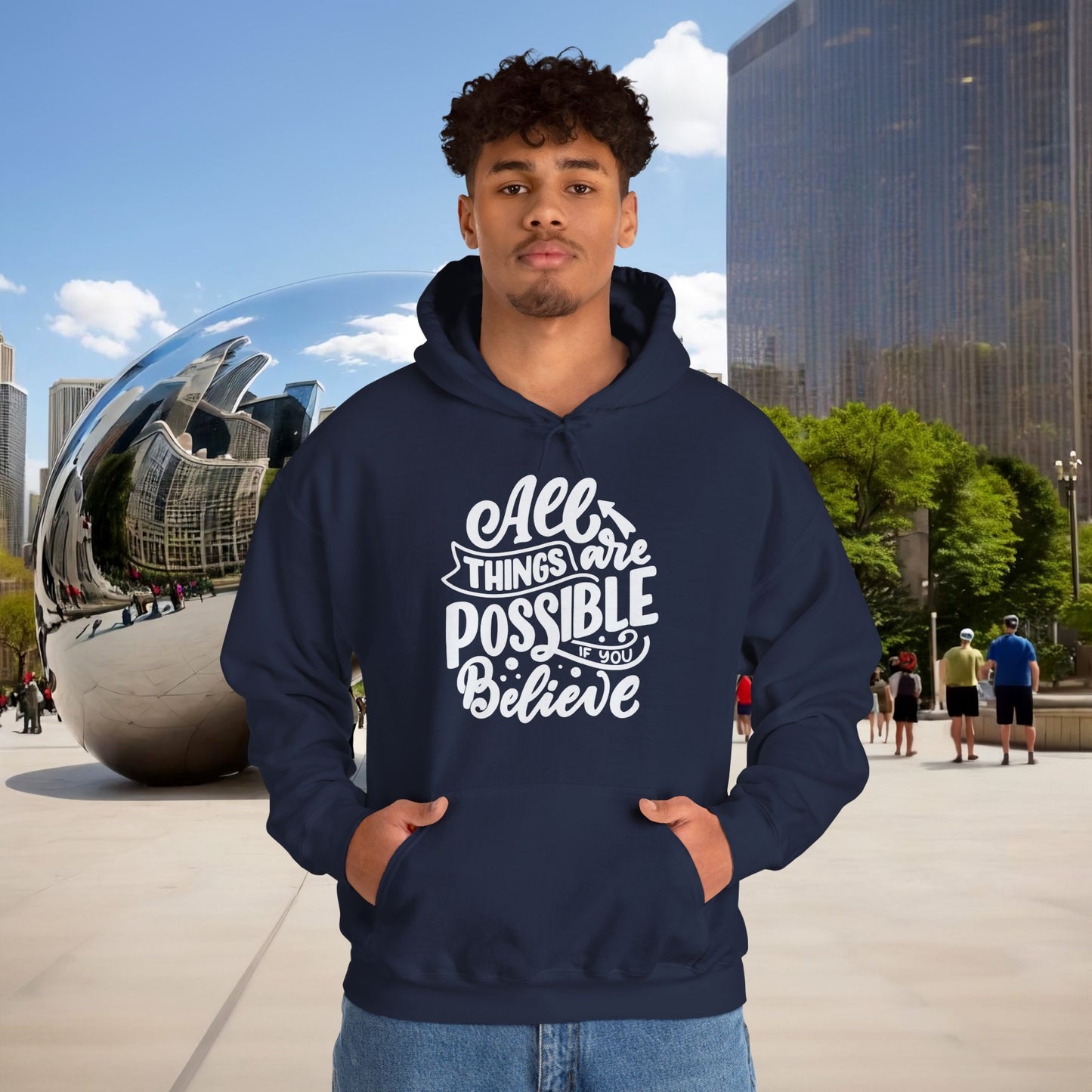 🤍 Menaste "BELIEVE" — Limitless Potential Hoodie