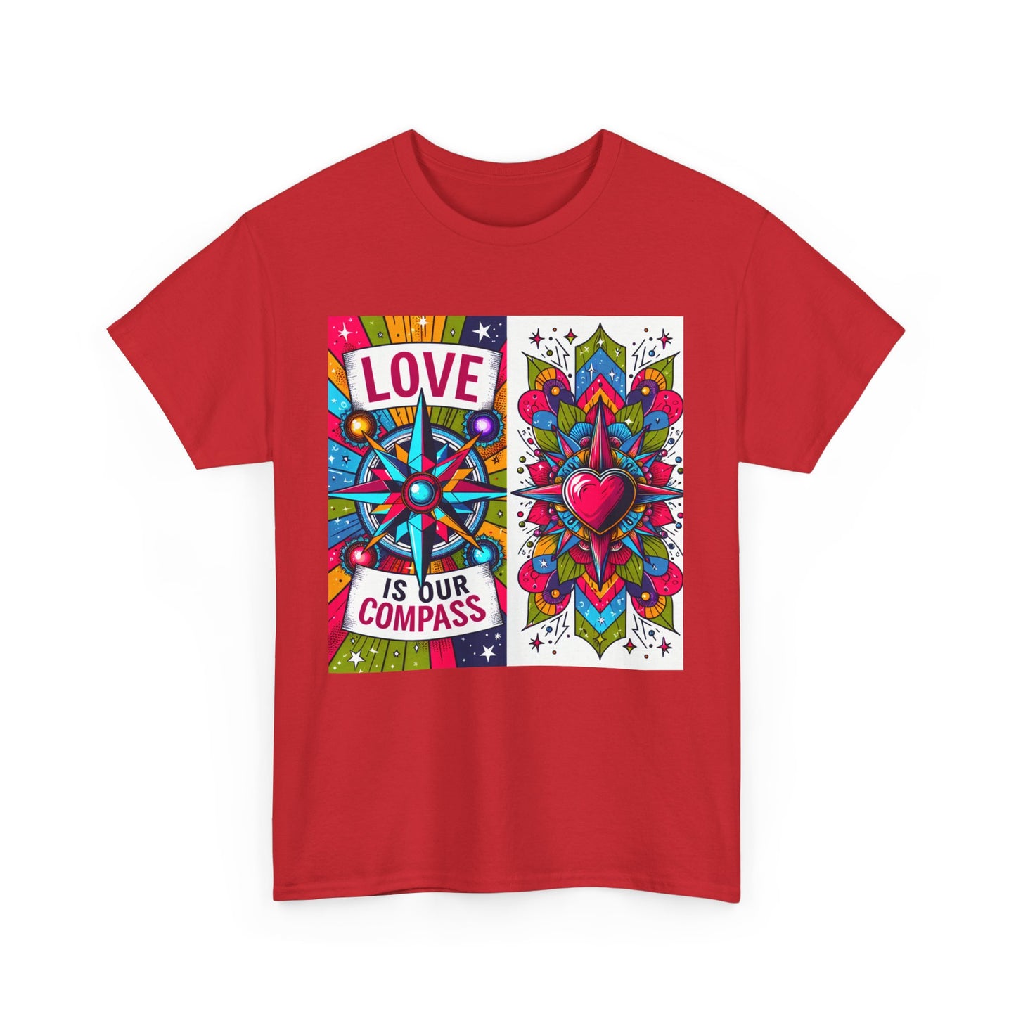 🧭HeartNorth Heavy Cotton Tee - Let Love Be the Way