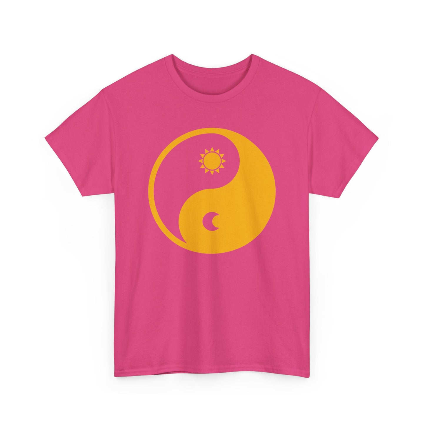 🌞🌜YinYang Solar Lunar Heavy Cotton Tee - Harmony in Balance