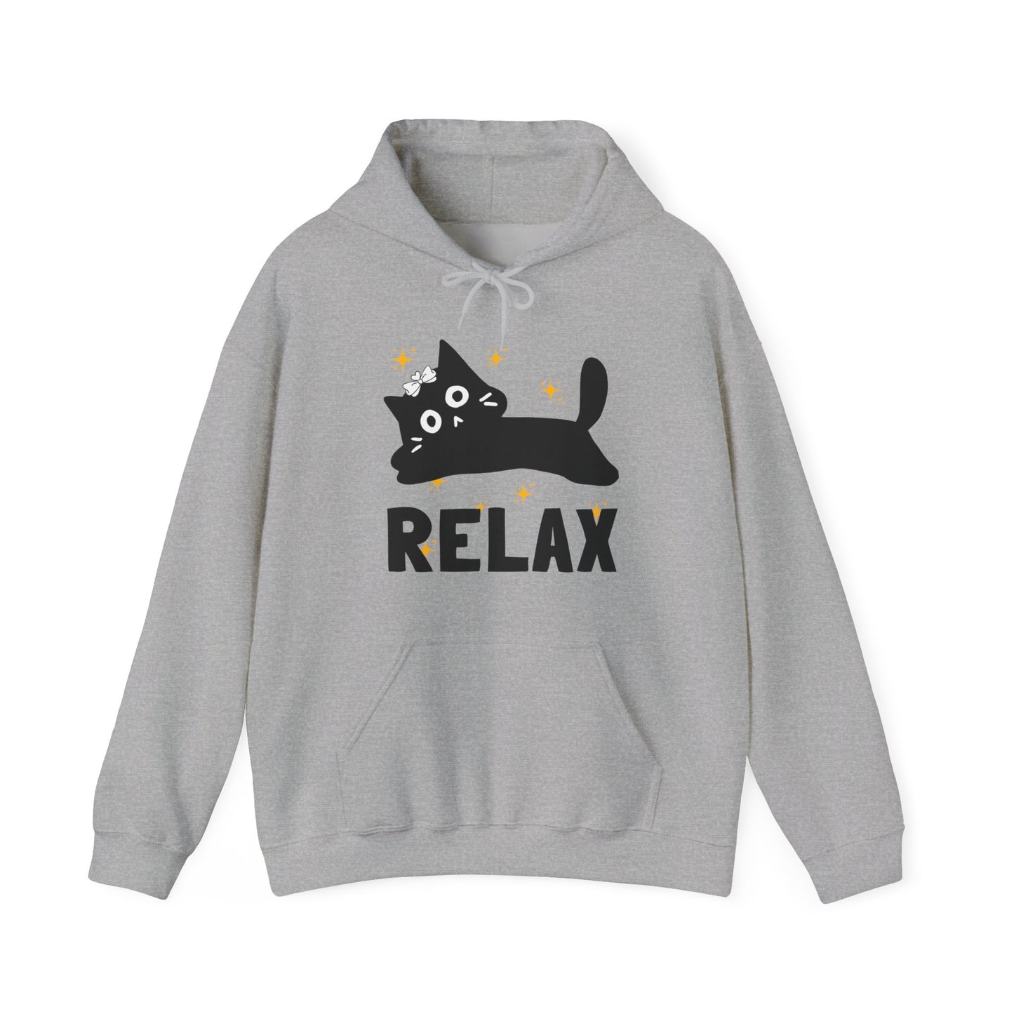 🐱Relax Hoodie — Trust the Divine, Live Like a Cat: Stay In the Moment✨🌿