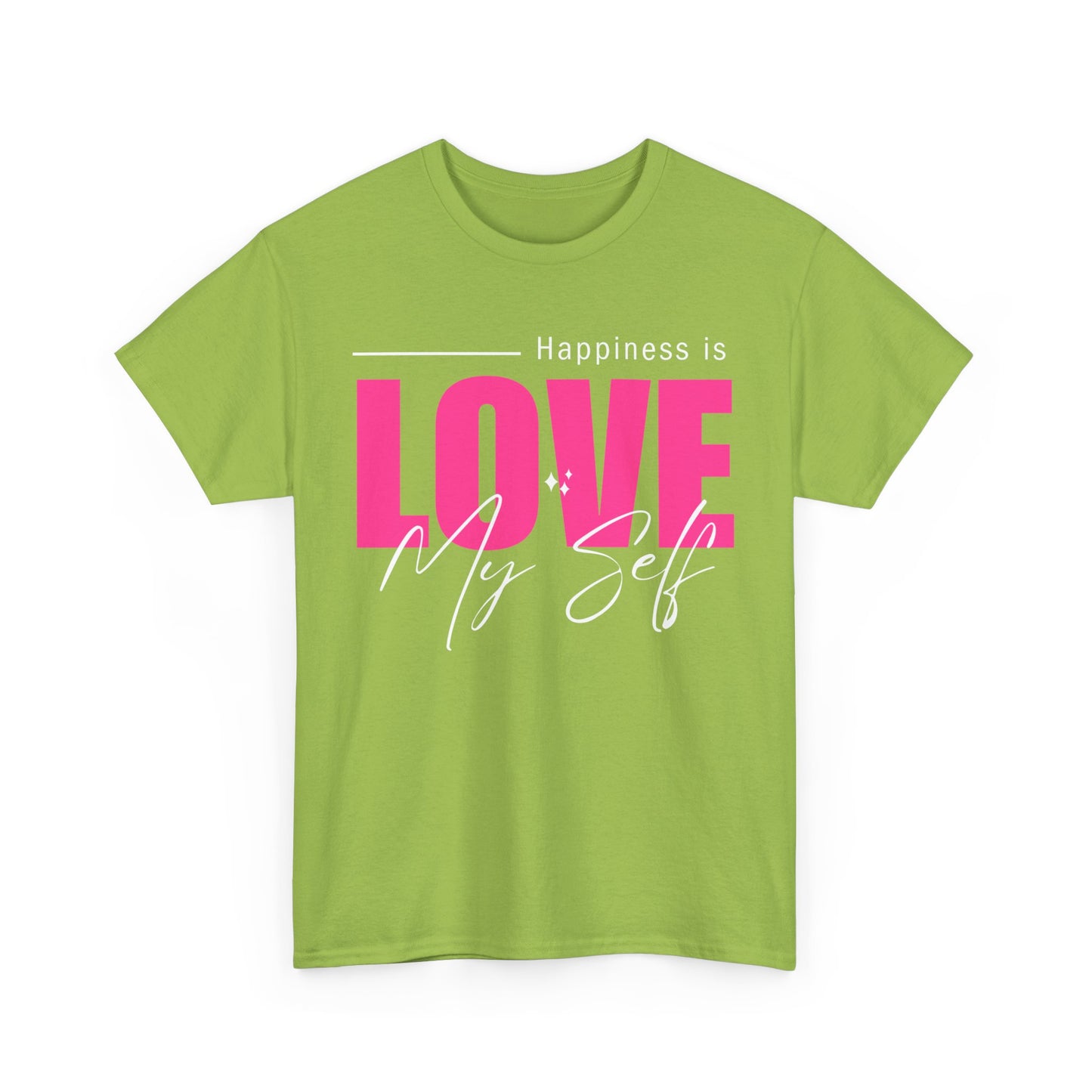 Self-Love Manifesto Heavy Cotton Tee - Happiness Begins Within