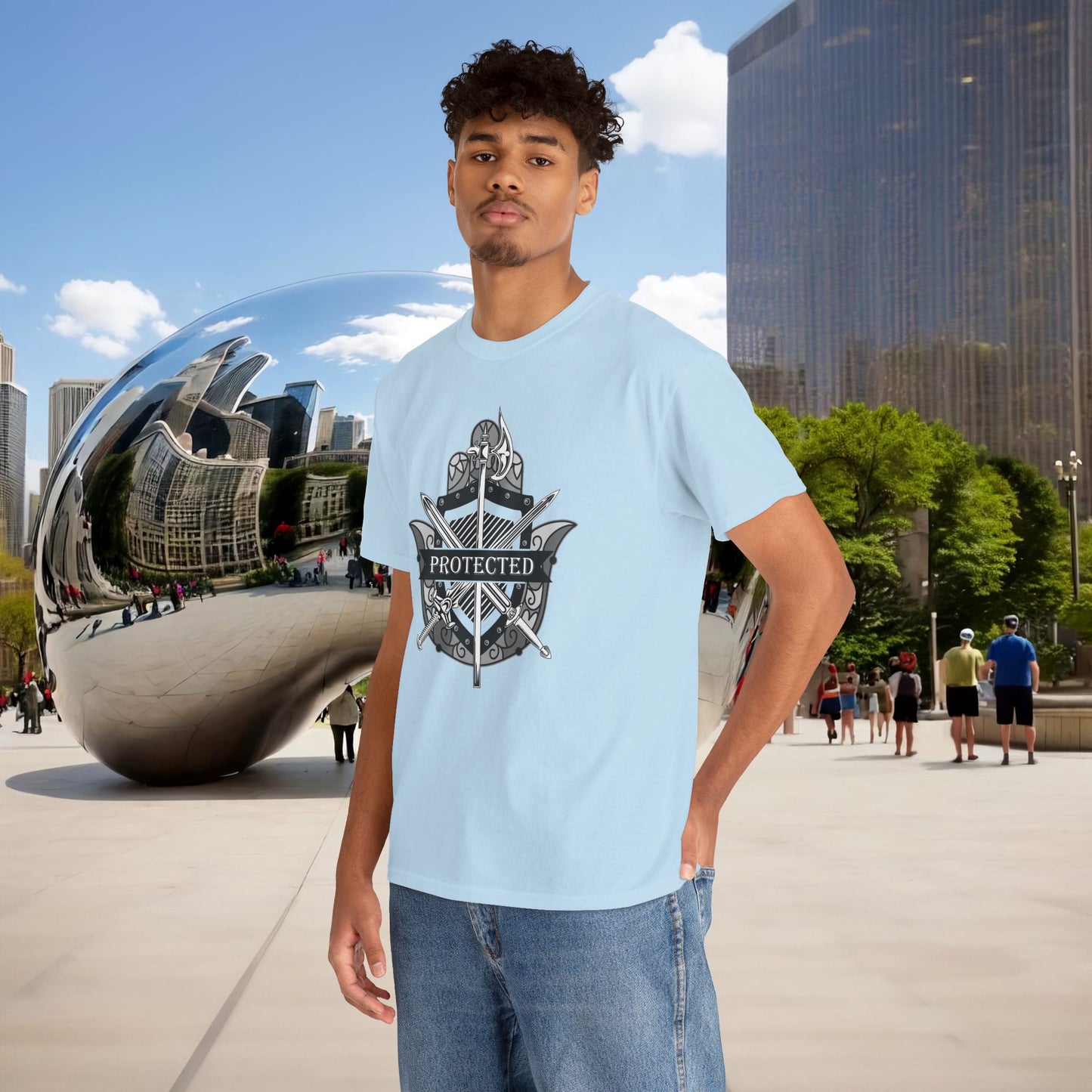 🛡️✋ PROTECTED — The Warrior’s Hamsa Shield Tee (Menaste Edition)