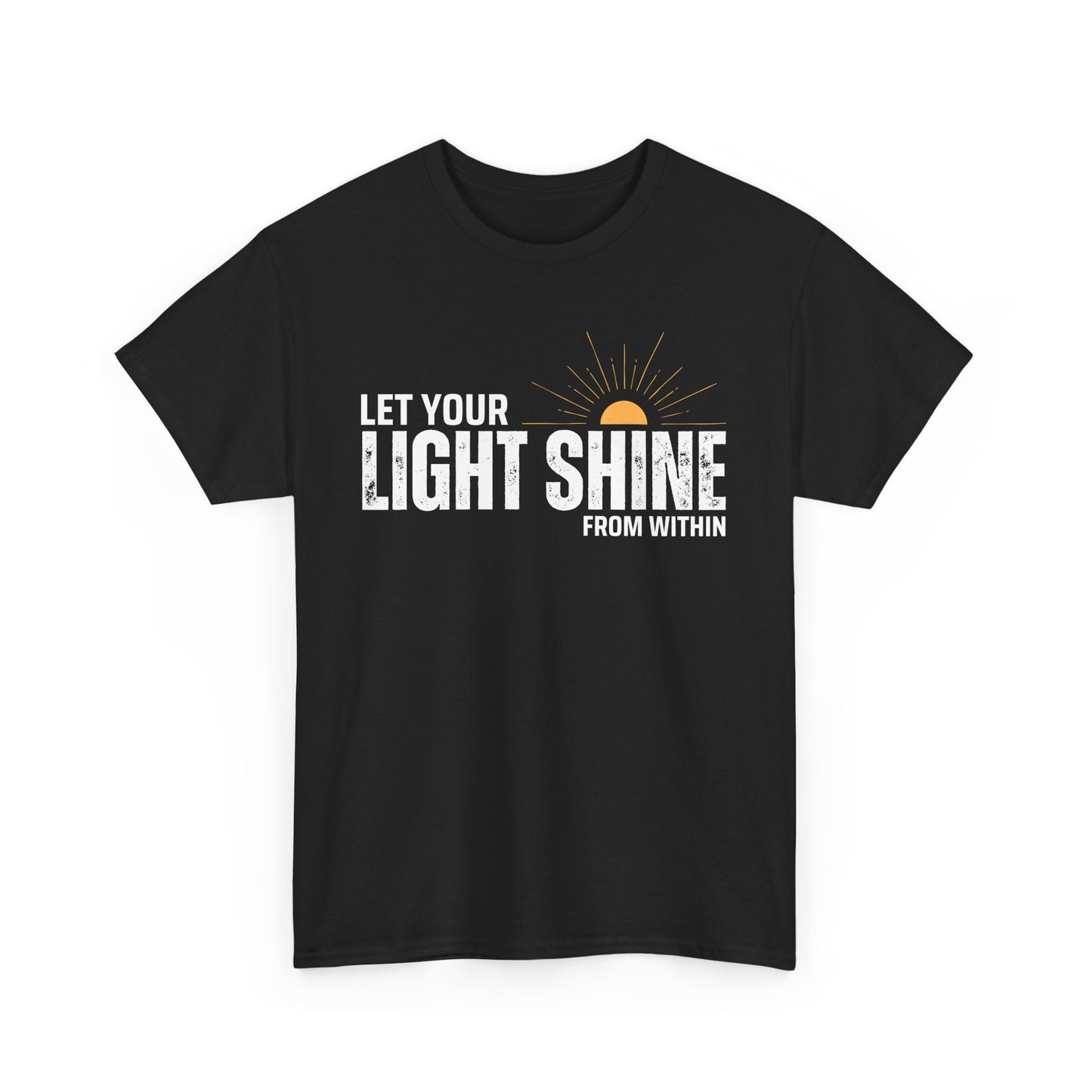 ☀️Radiant Light Heavy Cotton Tee - "Let Your Light Shine From Within"