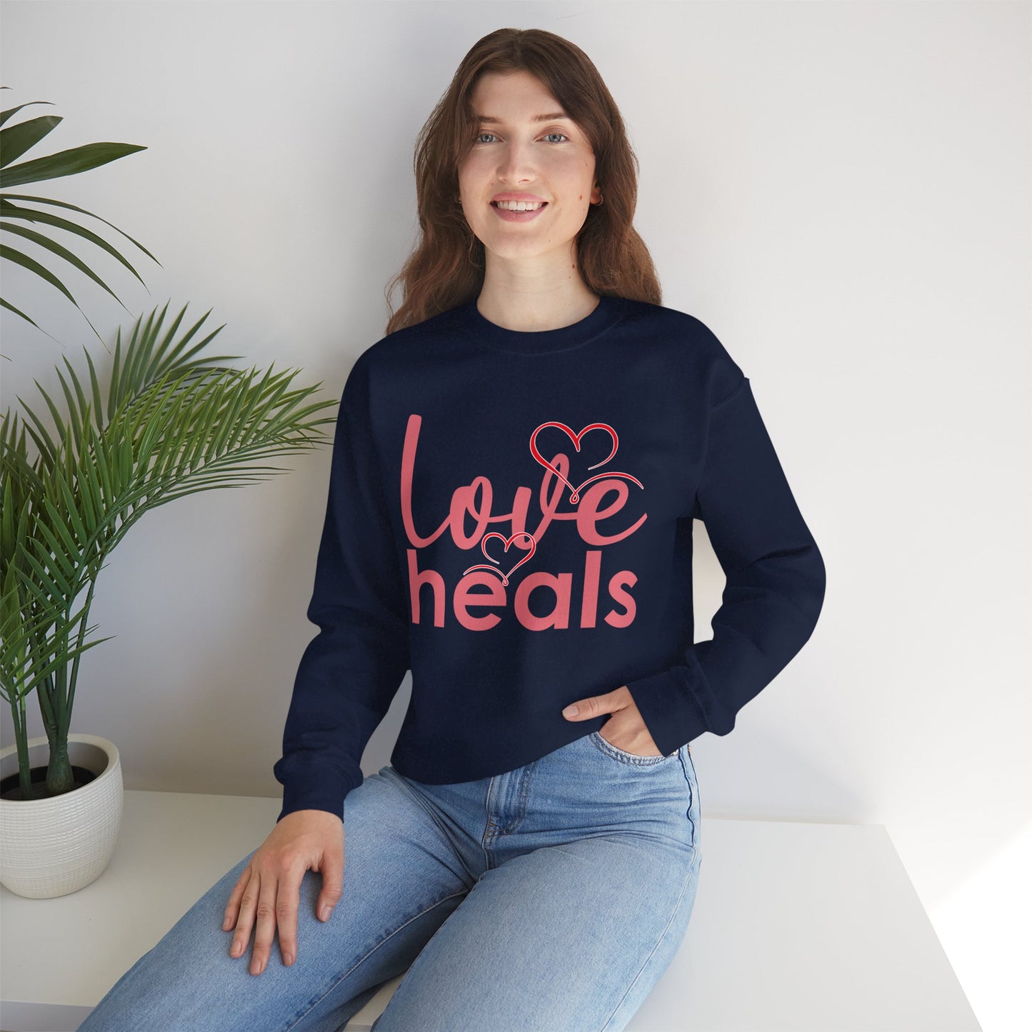 💗Love Heals - Heartlight Crewneck Sweatshirt
