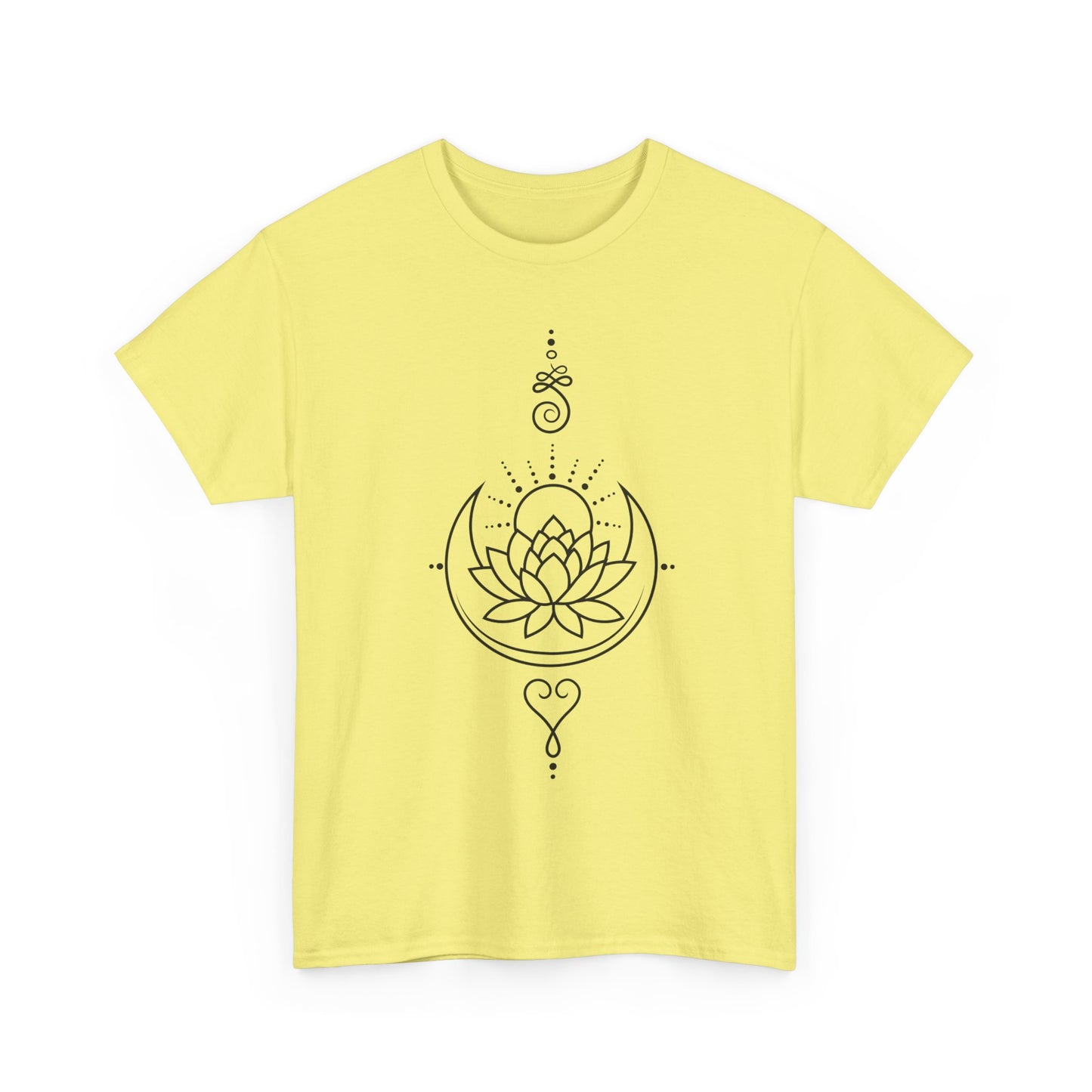 🌙Lotus Dawn Heavy Cotton Tee - Awaken to Possibility