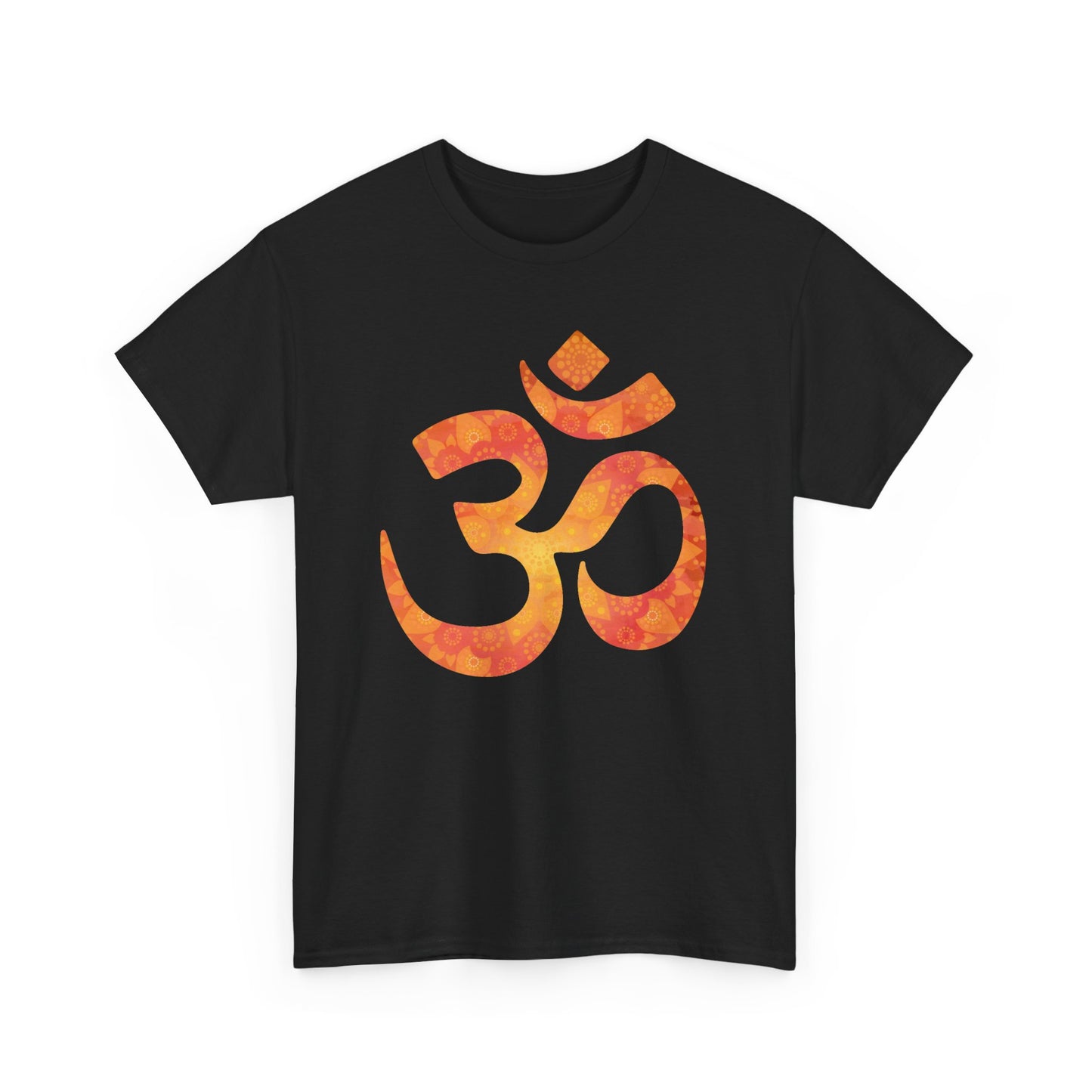 🕉️Sacred Om Mandala Heavy Cotton Tee - Radiate Inner Harmony