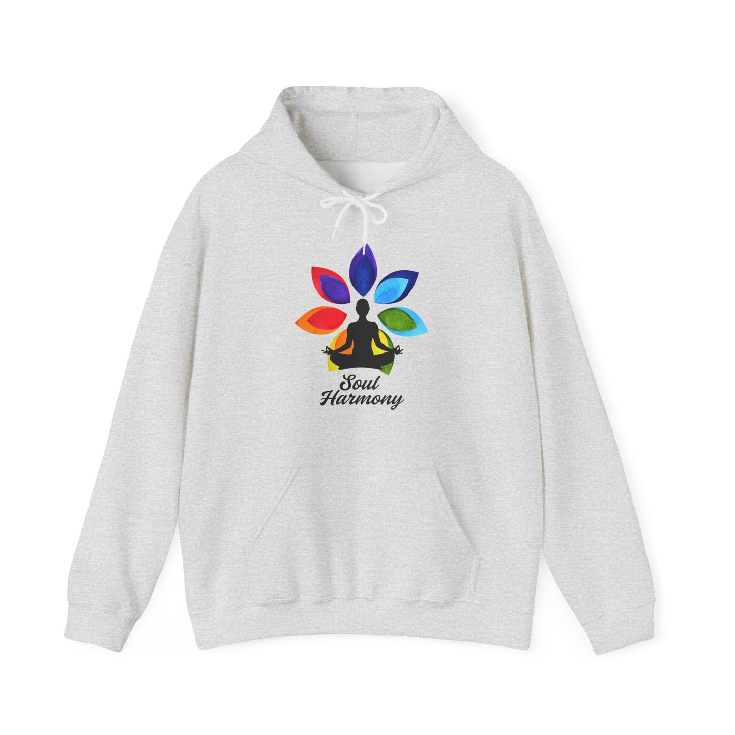 🌸Soul Harmony Hoodie – Meditative Lotus Chakra Alignment🧘‍♀️🌈✨