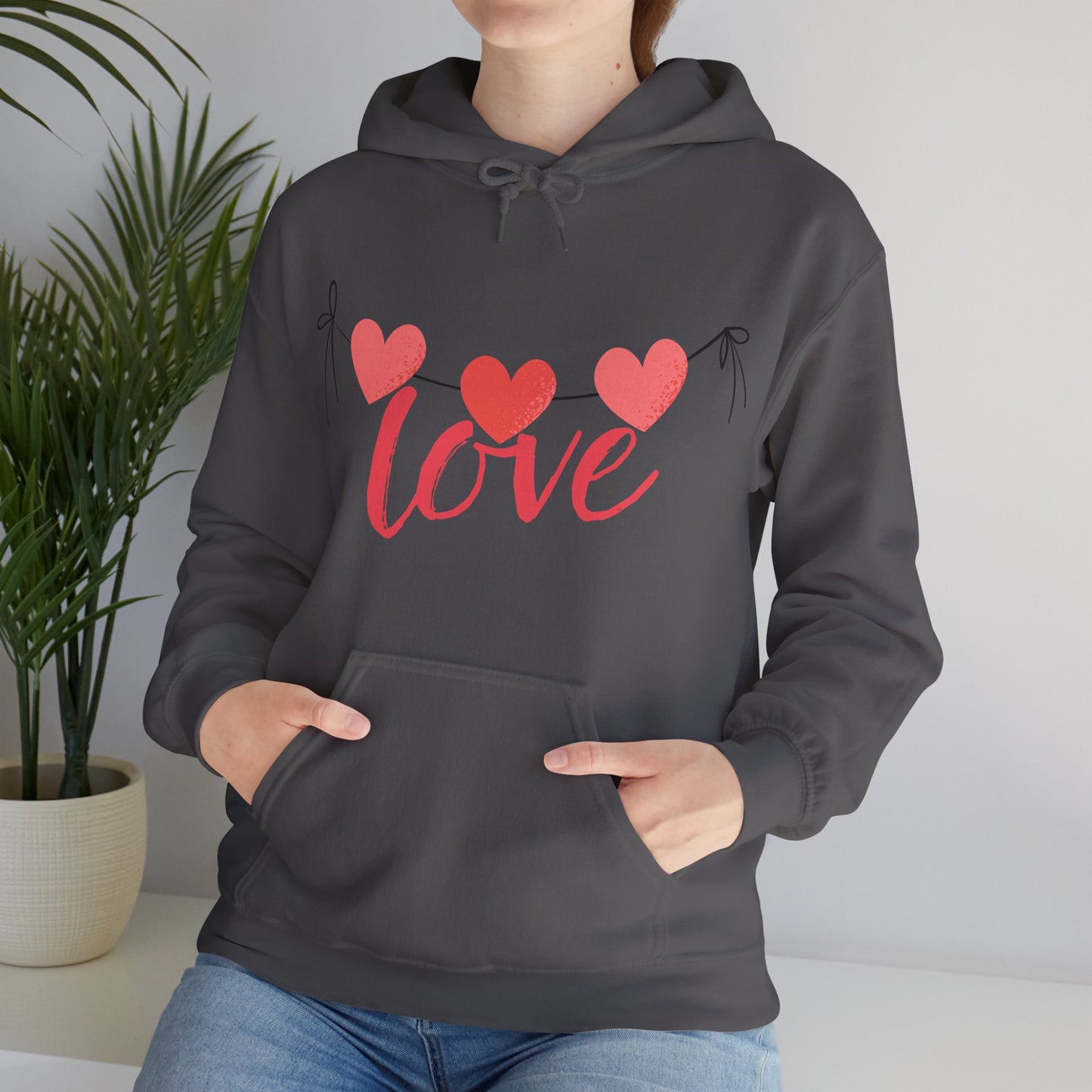 Three hearts, one message - Cozy Hoodie💗💗💗✨