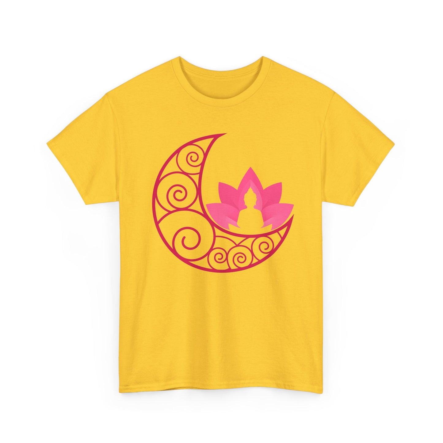 🌙Lunar Stillness Heavy Cotton Tee - Blossom Into Presence