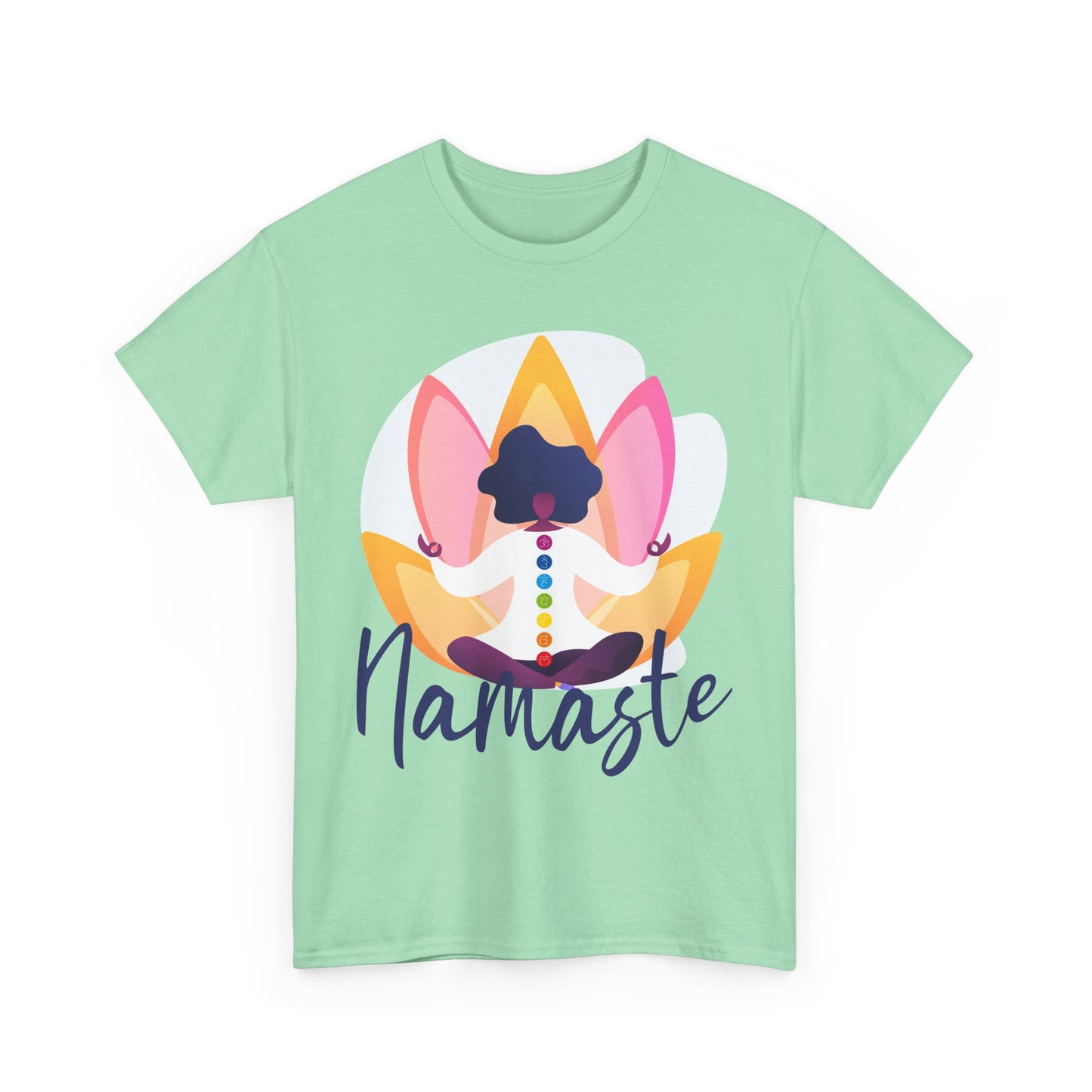 Namaste: The Goddess Chakra Heavy Cotton Tee - Radiate Inner Light