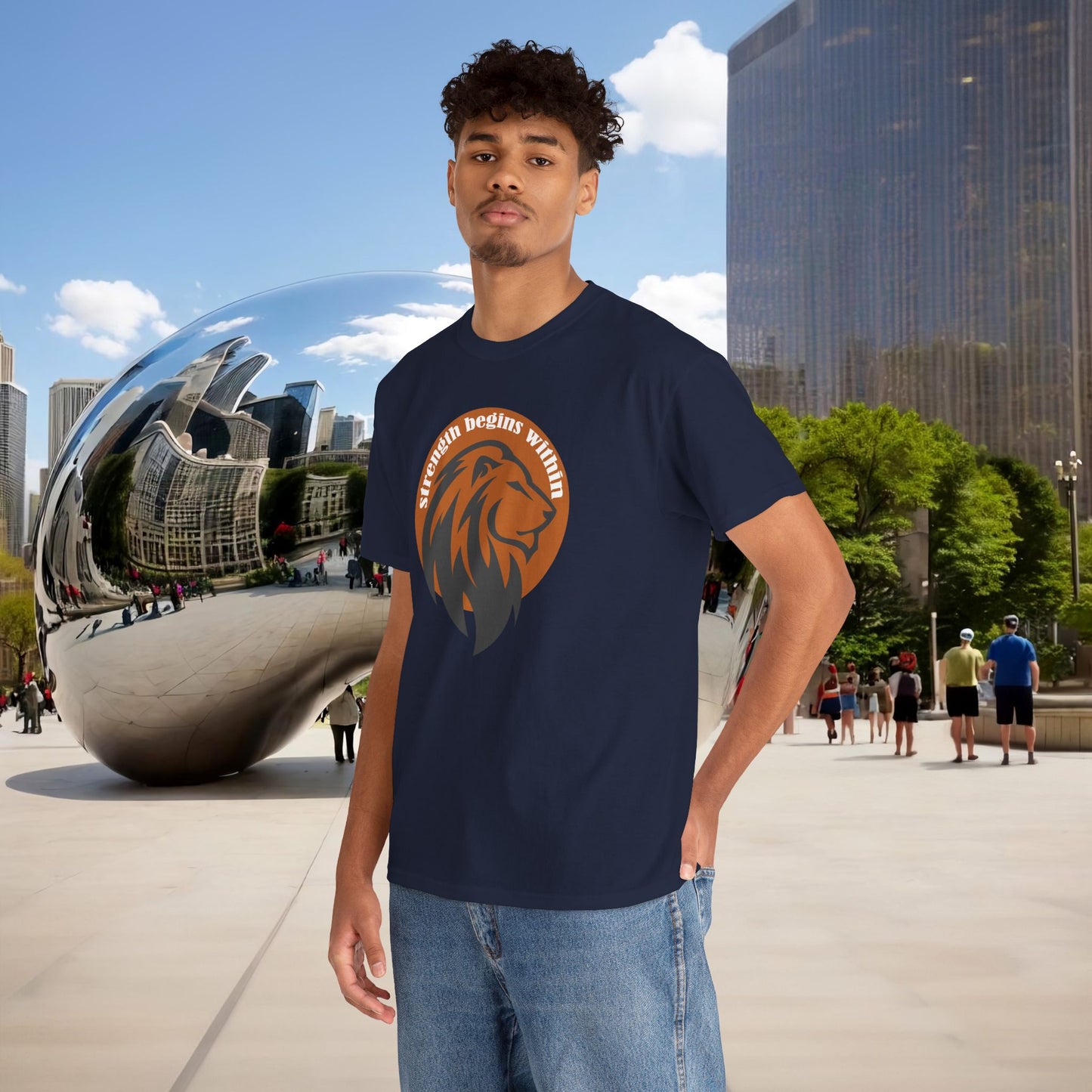 🔥🦁 “Strength Begins Within” — Menaste Lion Sigil Tee