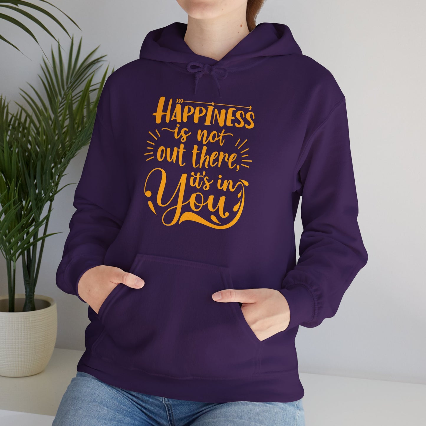 Happiness Is Within Hoodie – Mindful Comfort & Inner Joy🌿🌞✨