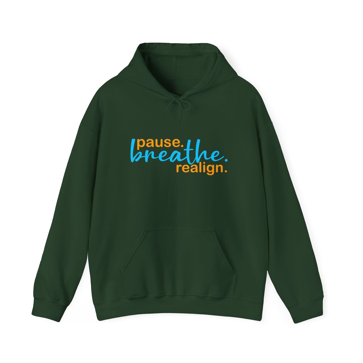 💛Mindful Pause Hooded Sweatshirt - "pause. breathe. realign."