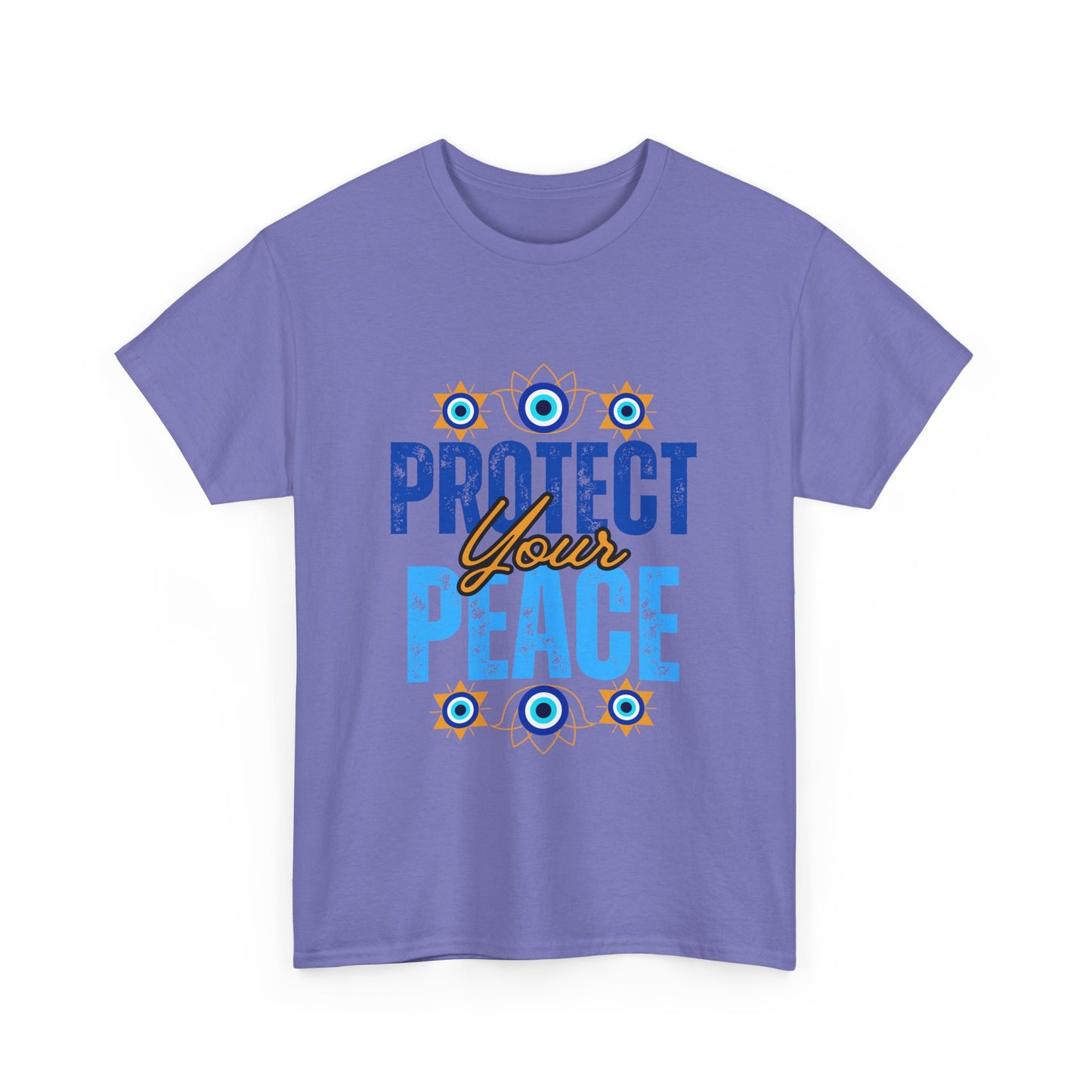 🧿Protect Your Peace Heavy Cotton Tee - Energy Guard in Style