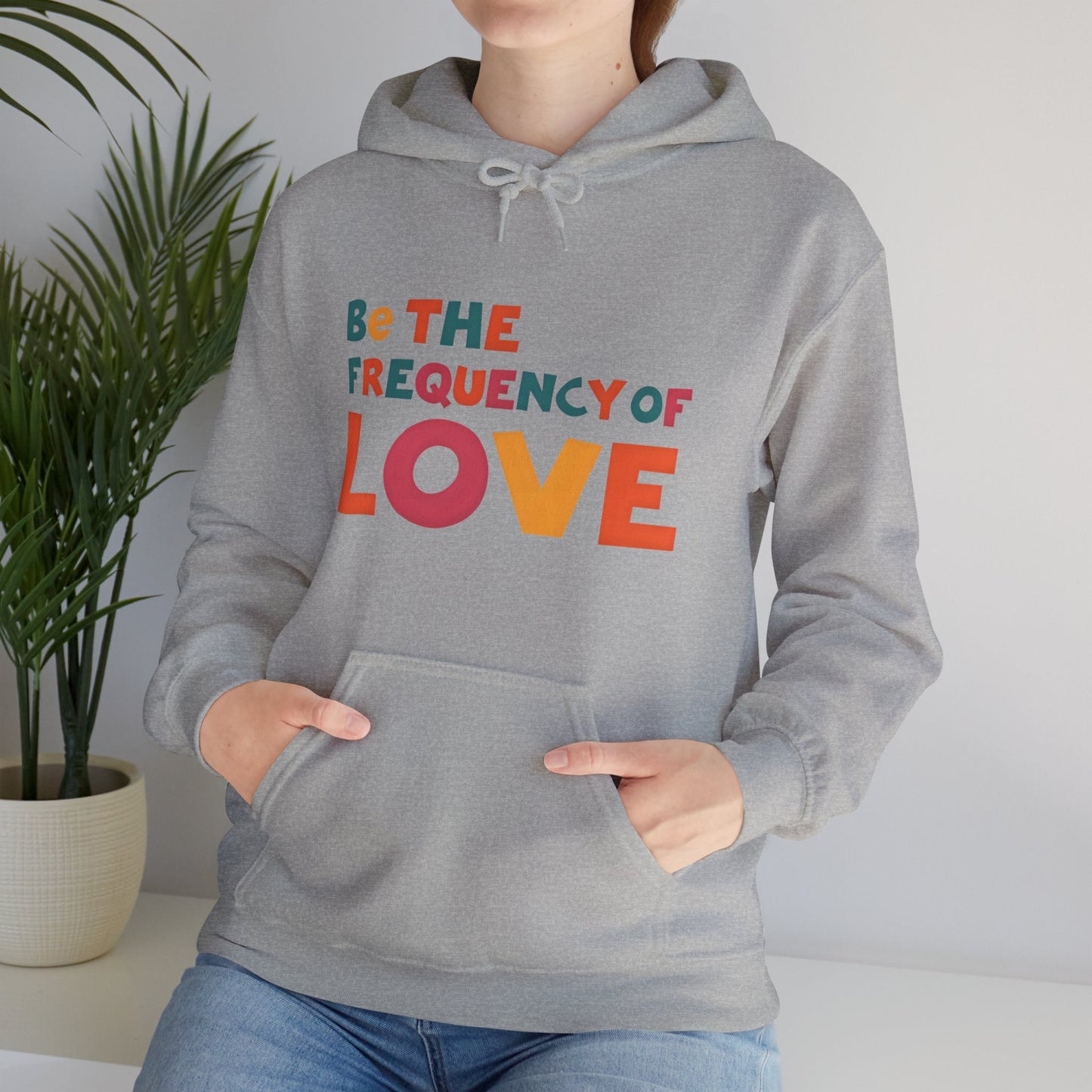 🌠Be the Frequency of Love Hoodie – Colorful Spiritual Vibes | Raise Your Energy Hoodie🌀💖