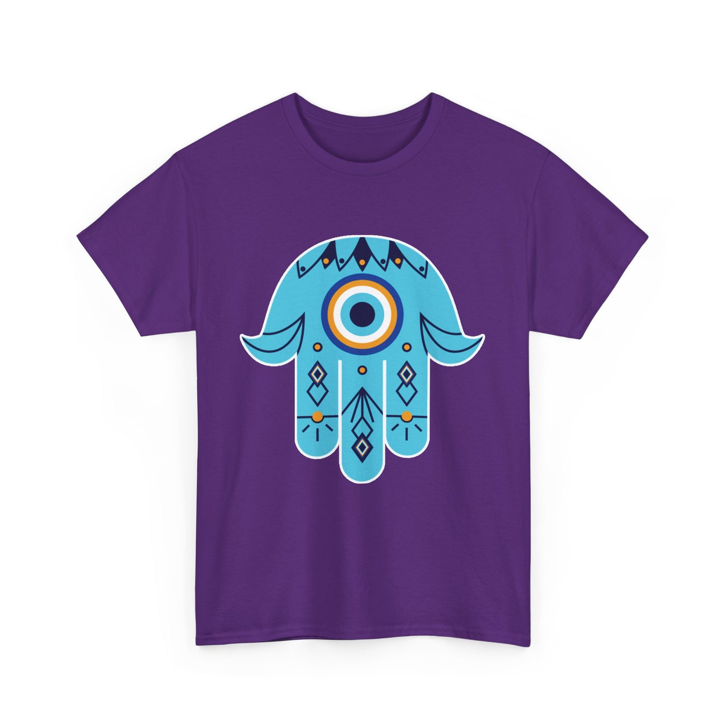 Hand of Protection - Hamsa Evil Eye Heavy Cotton Tee