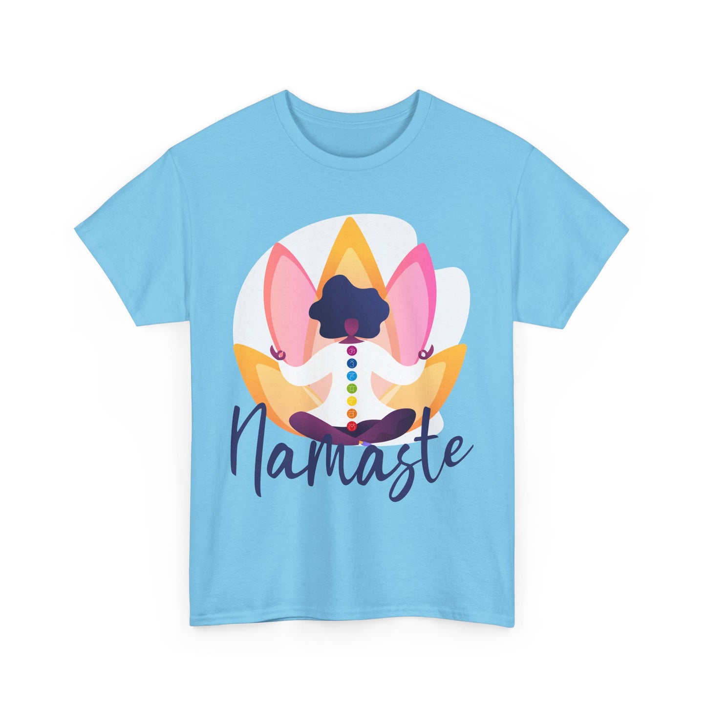 Namaste: The Goddess Chakra Heavy Cotton Tee - Radiate Inner Light
