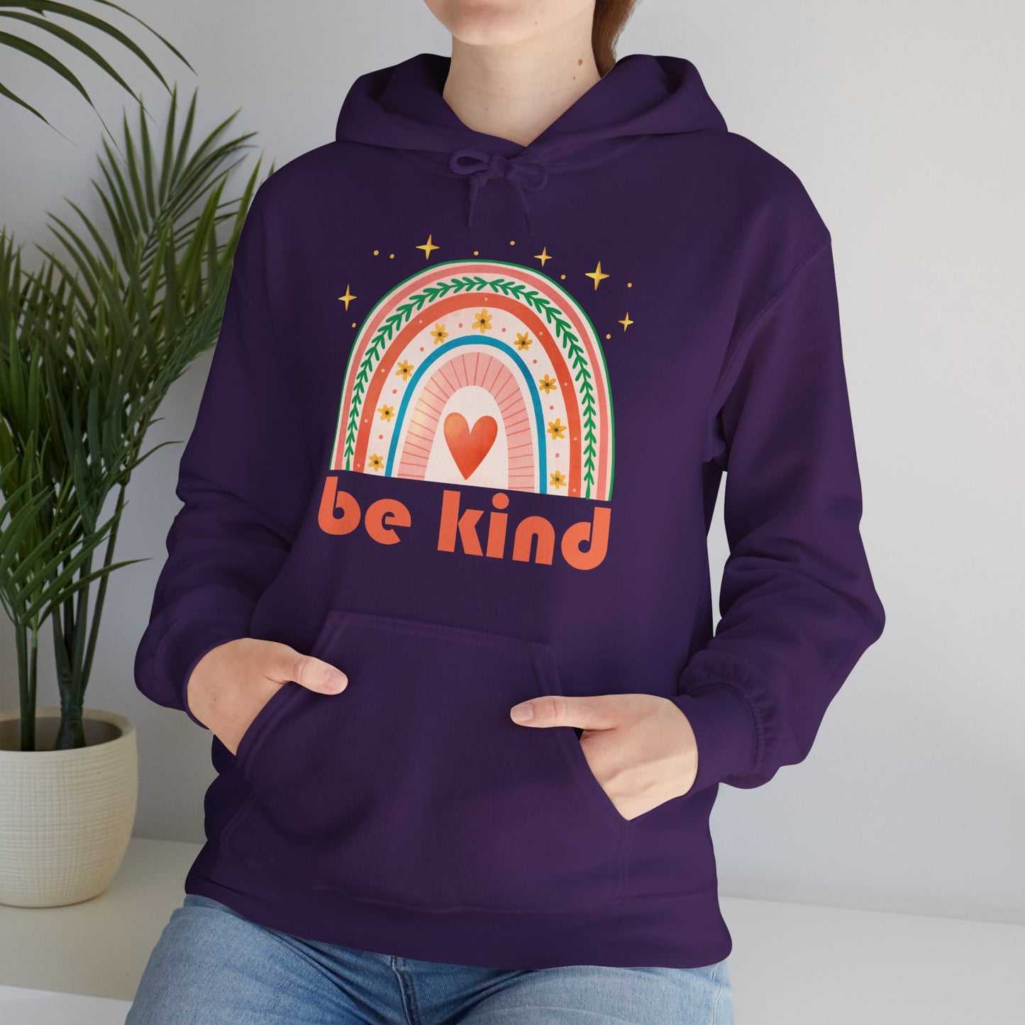 🌈💫Be Kind Cosmic Rainbow Hoodie 🌈✨